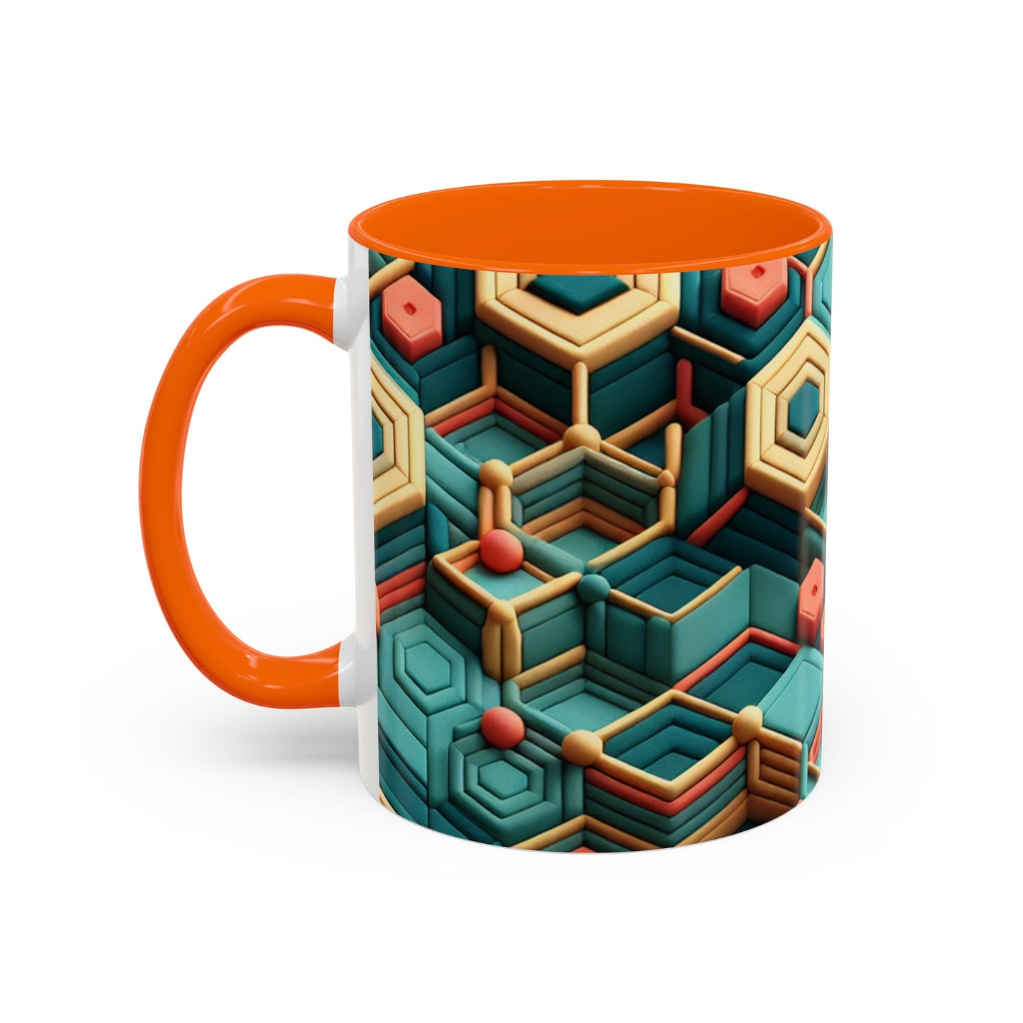 Geometric Pattern Coffee Mug | Unique Gift for Coffee Lovers | Stylish Drinkware for Home or Office | Decorative Mug | Modern Kitchen Decor