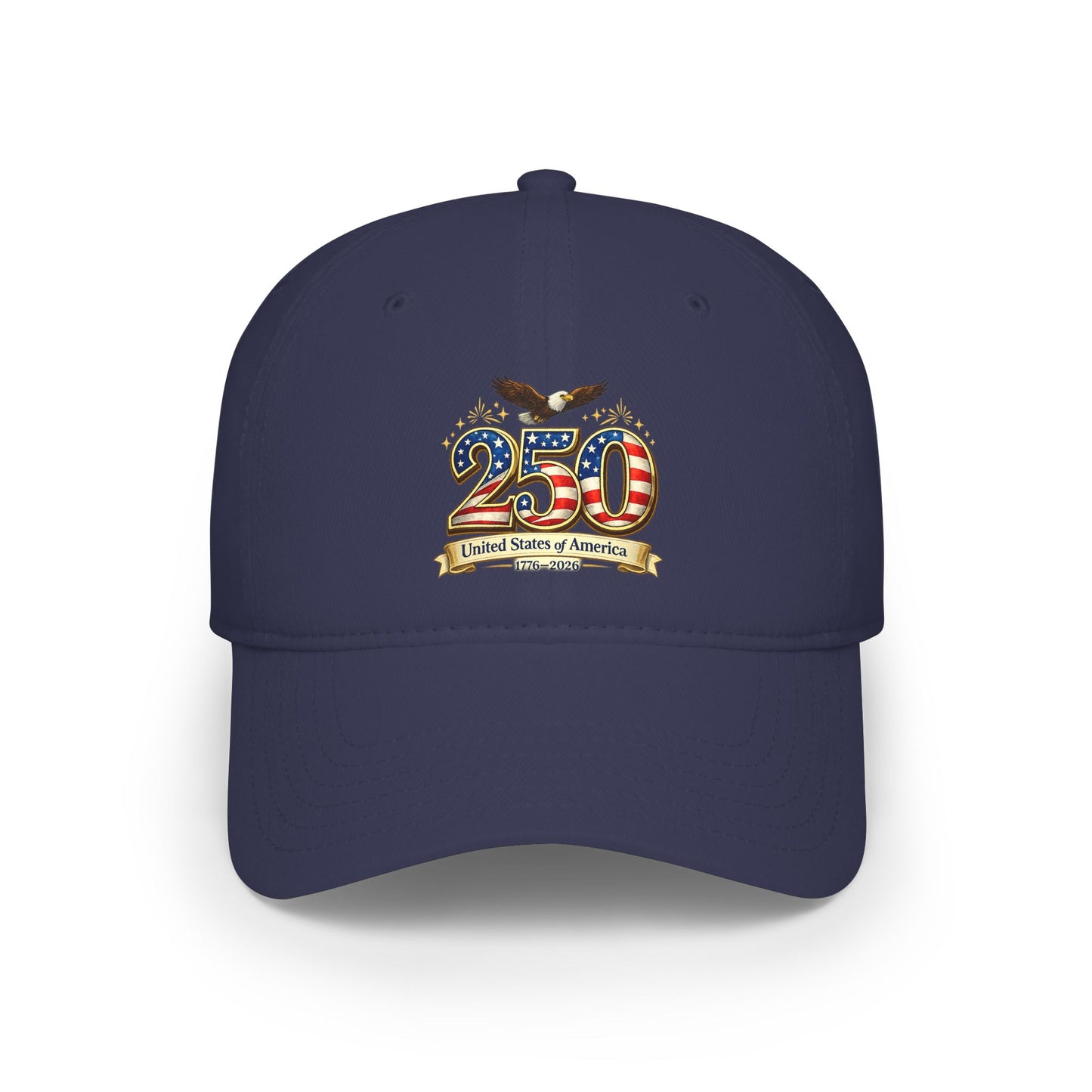 250th USA Anniversary Baseball Cap — Patriotic American Flag Design