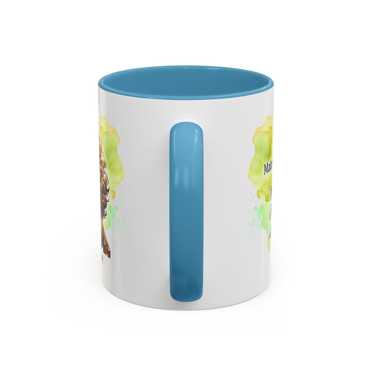 Leo Zodiac Coffee Mug — "I Am the Sun" Afro Woman Design (July 23–Aug 22)