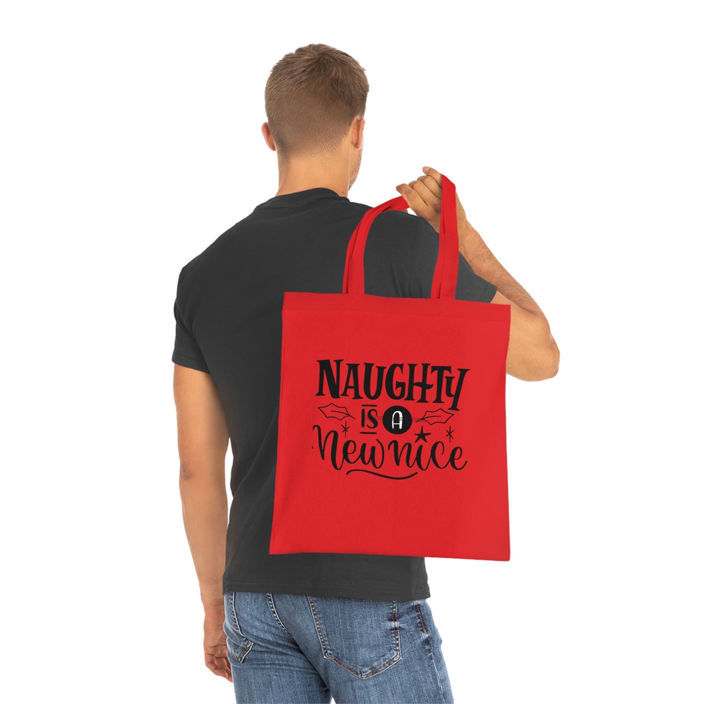 Naughty Is A New Nice Cotton Tote — Funny Holiday Gift Bag