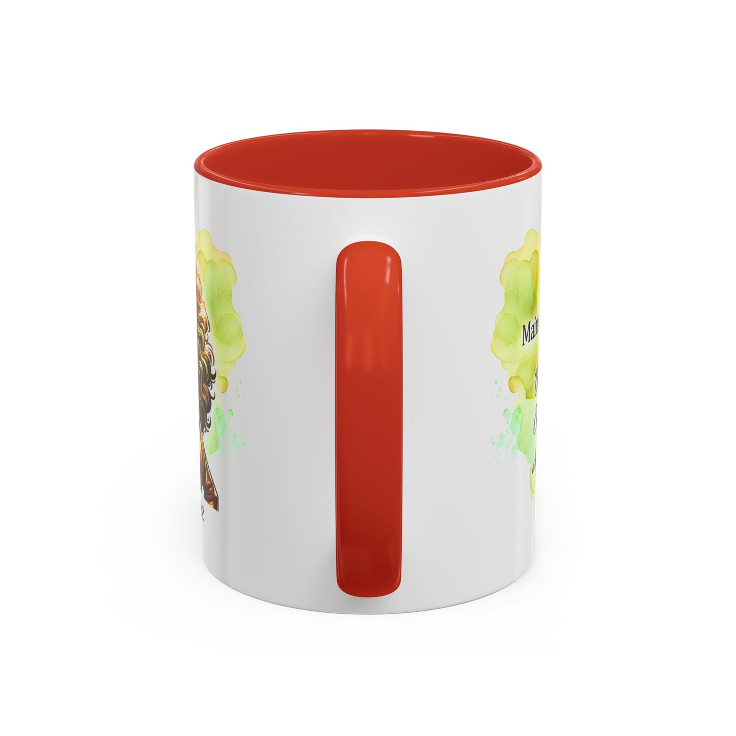 Leo Zodiac Coffee Mug — "I Am the Sun" Afro Woman Design (July 23–Aug 22)