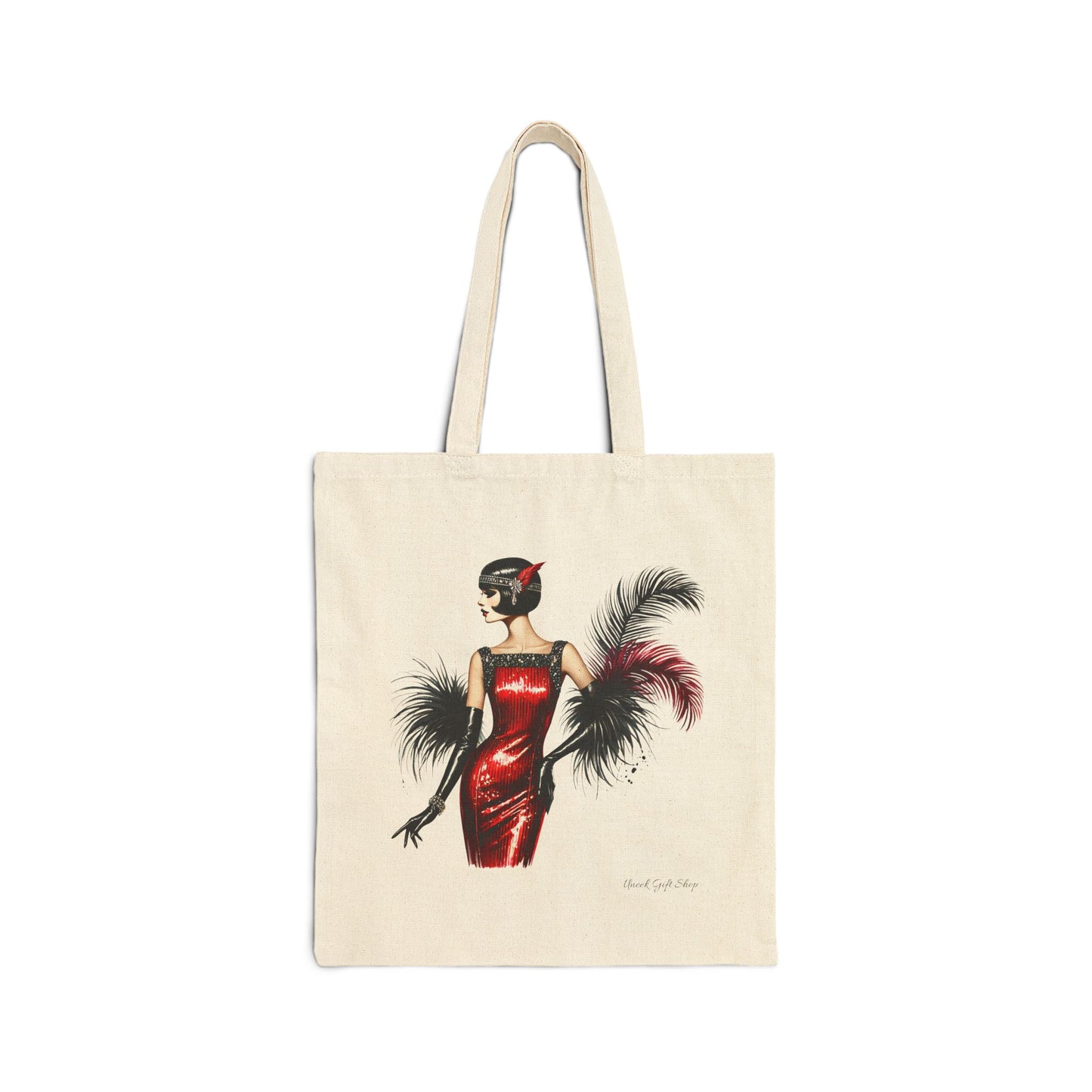 1920s Flapper Girl Tote Bag
