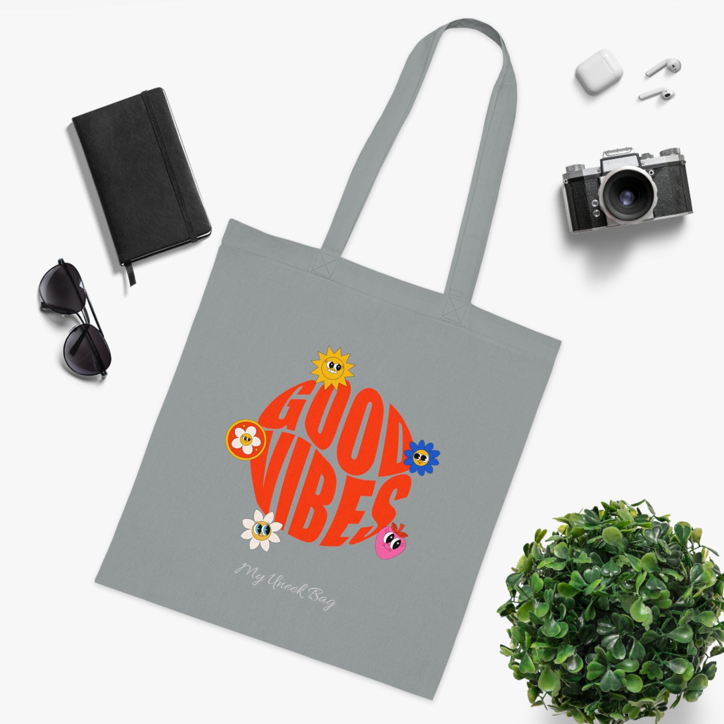 Good Vibes Cotton Tote Bag