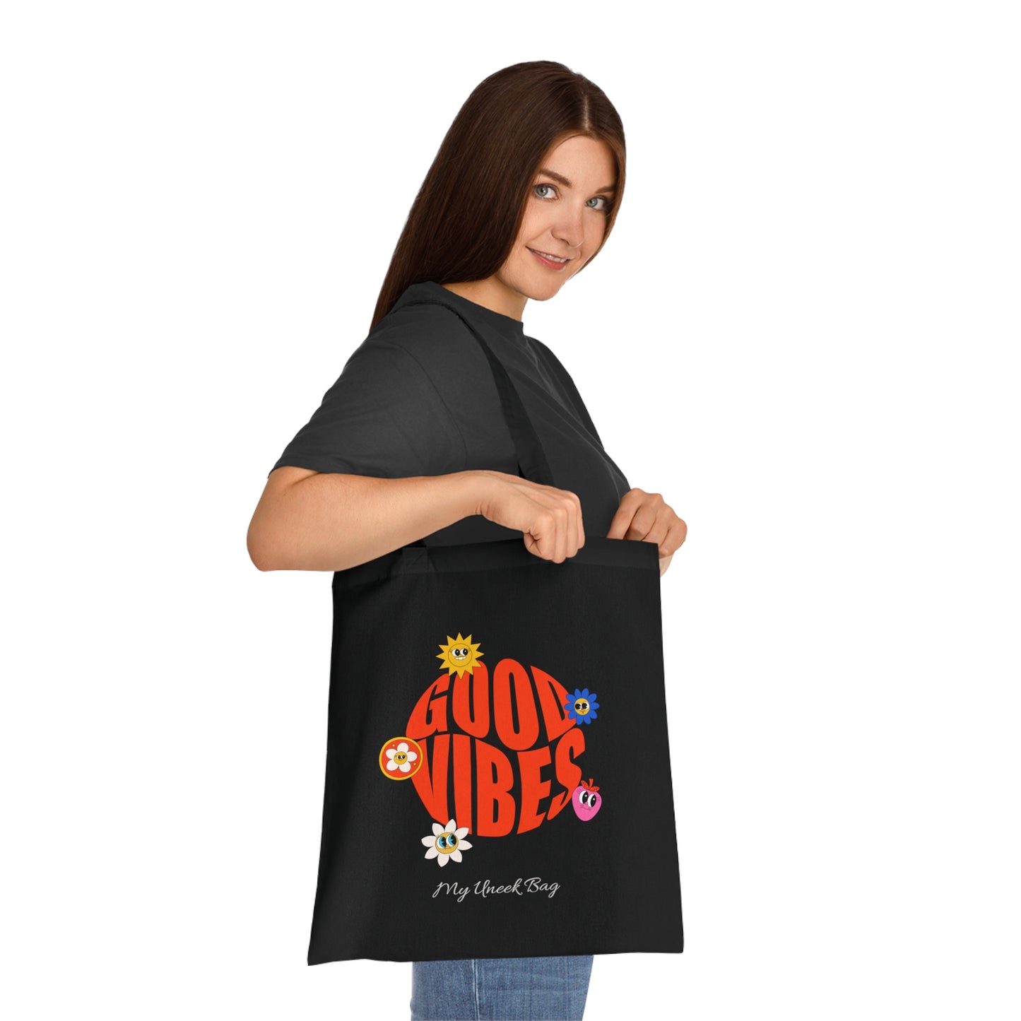 Good Vibes Cotton Tote Bag