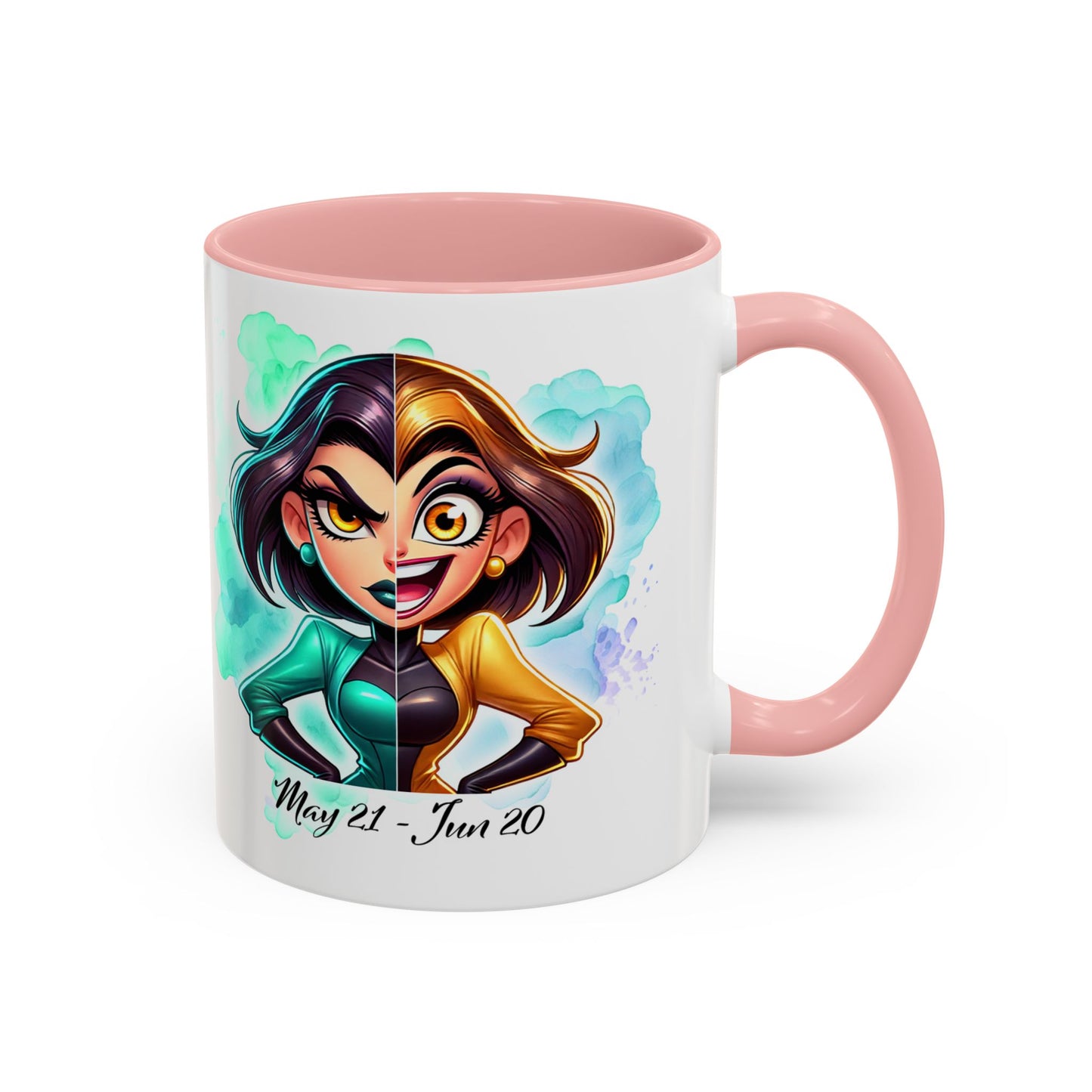 Gemini Zodiac Coffee Mug – May 21–June 20 Astrological Twin Design (Accent 11/15oz)
