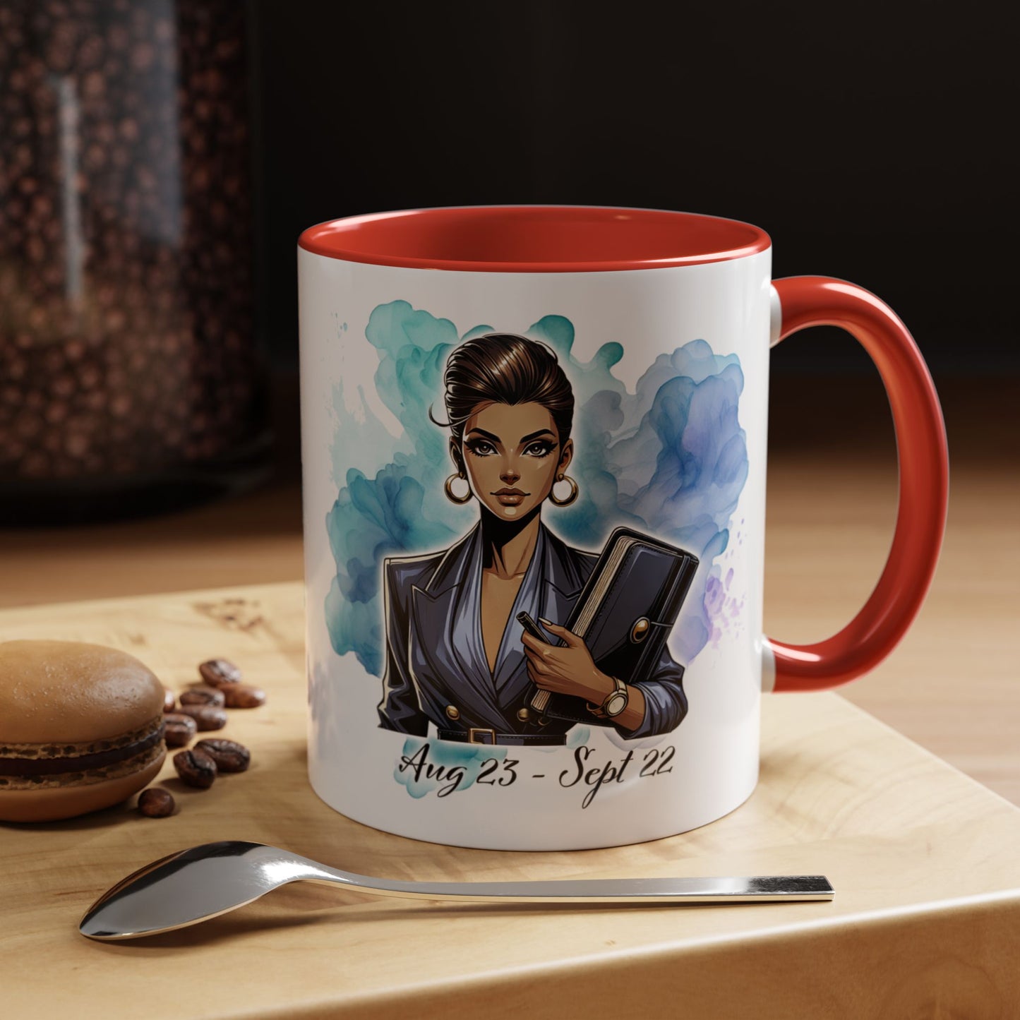 Virgo Zodiac Coffee Mug — "Analytical Overthinker" Accent Mug (Aug 23–Sept 22)