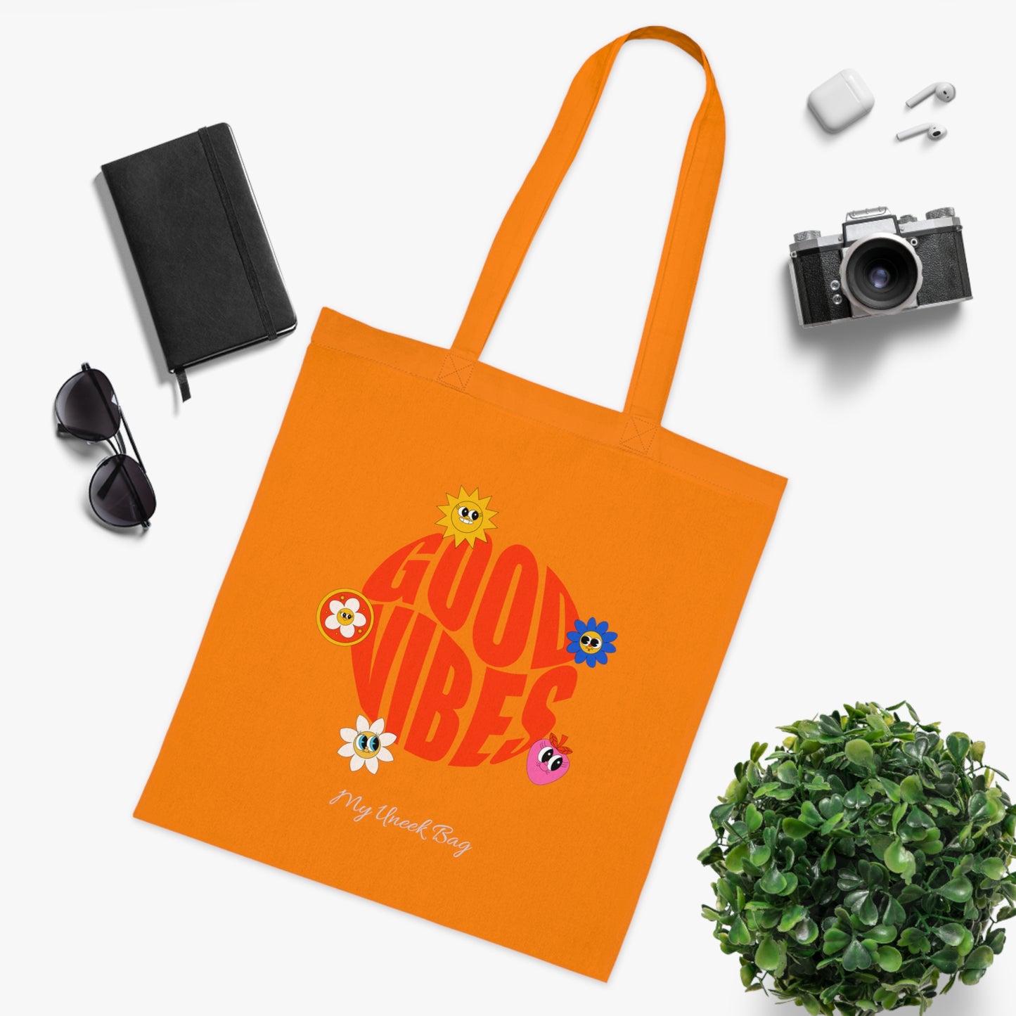 Good Vibes Cotton Tote Bag