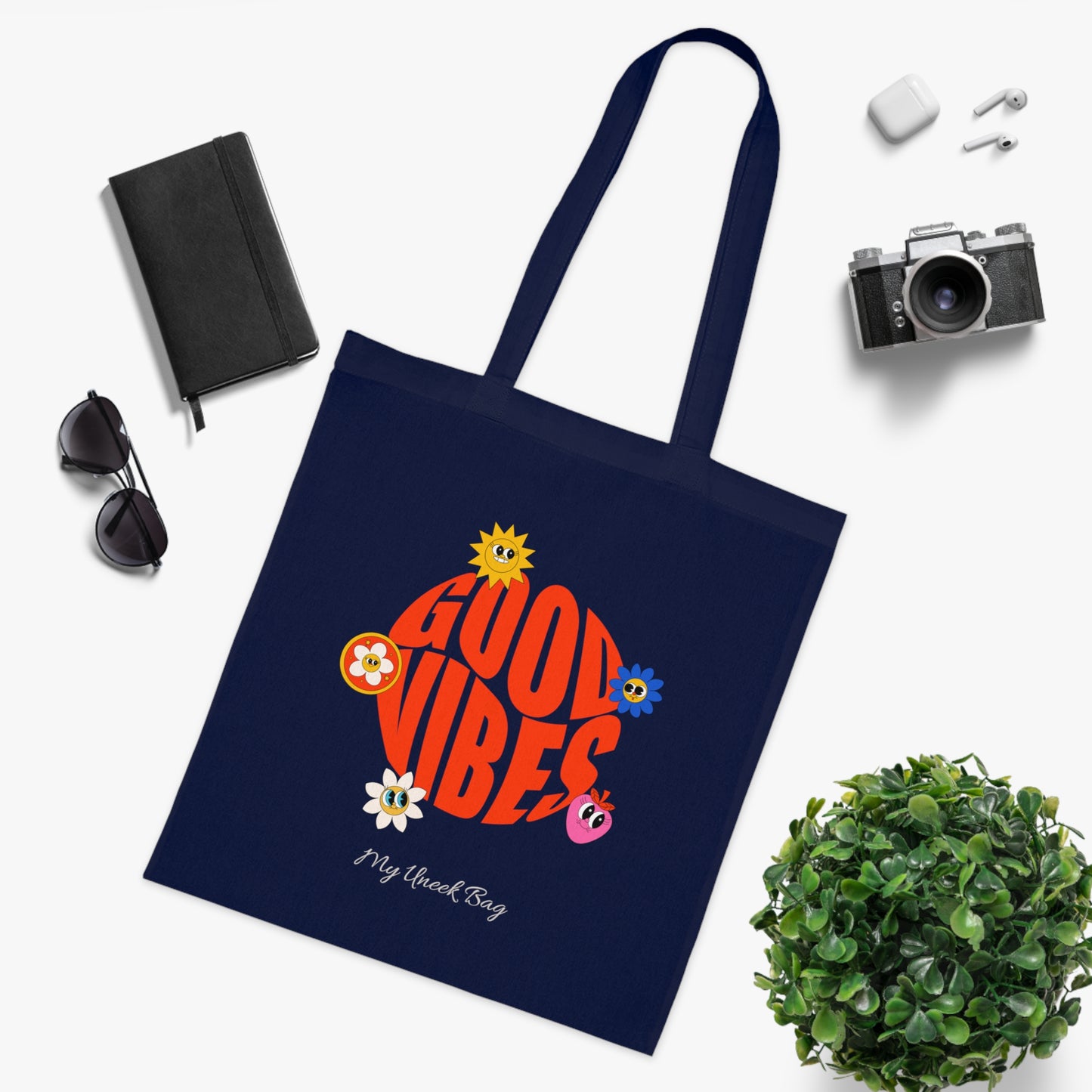 Good Vibes Cotton Tote Bag
