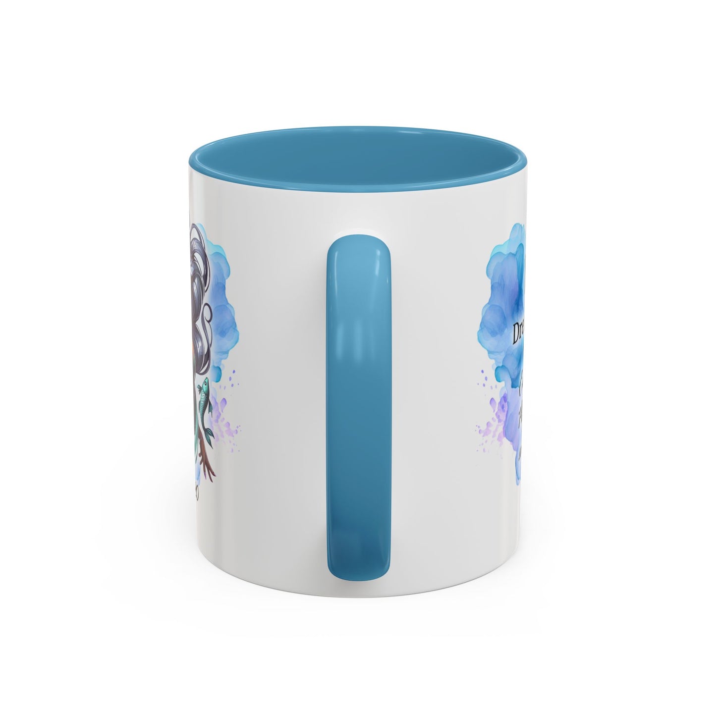 Pisces Zodiac Coffee Mug — Watercolor Mermaid Horoscope Accent Mug (Feb 19–Mar 20)