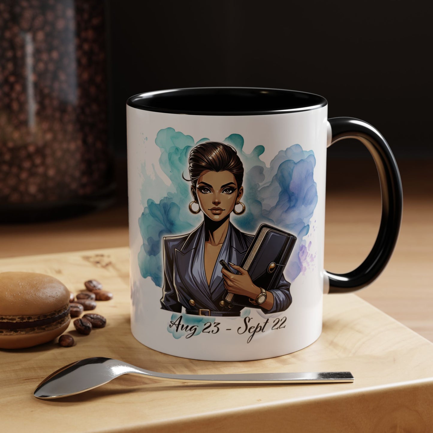 Virgo Zodiac Coffee Mug — "Analytical Overthinker" Accent Mug (Aug 23–Sept 22)