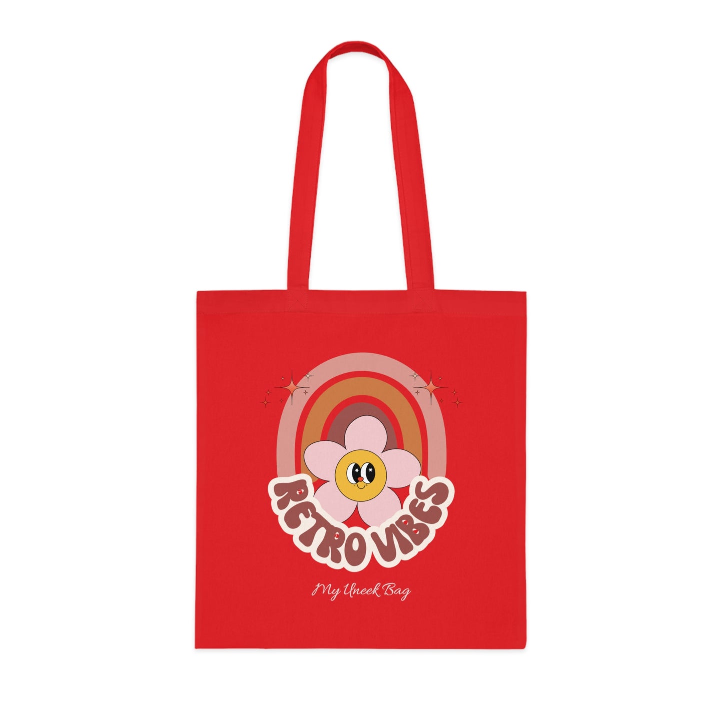 Retro Vibes Rainbow Tote