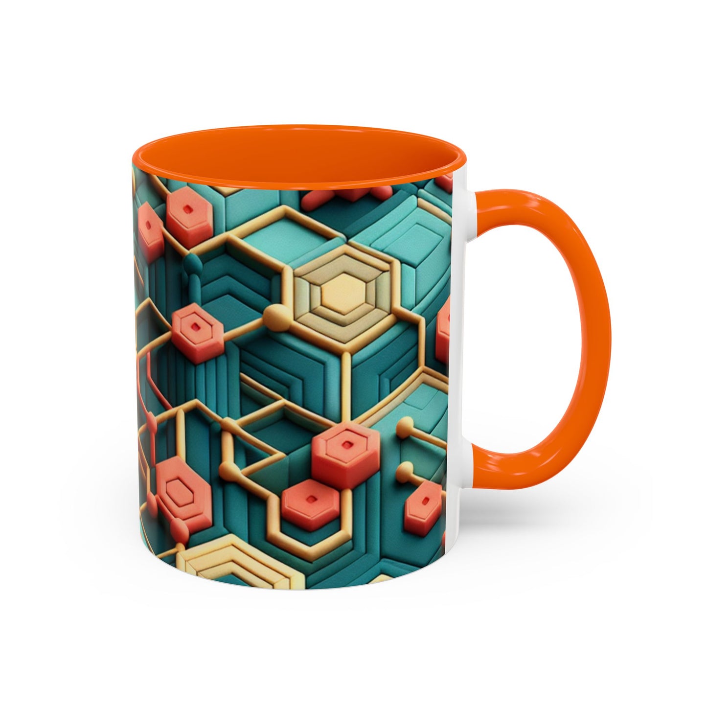 Geometric Pattern Coffee Mug | Unique Gift for Coffee Lovers | Stylish Drinkware for Home or Office | Decorative Mug | Modern Kitchen Decor