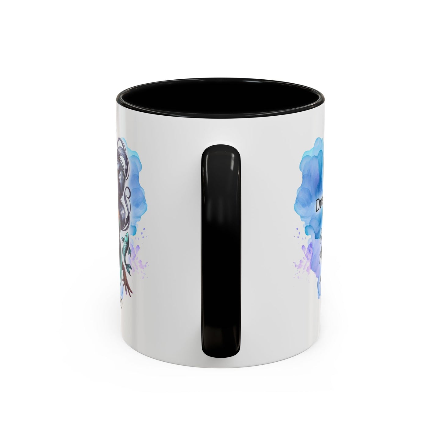 Pisces Zodiac Coffee Mug — Watercolor Mermaid Horoscope Accent Mug (Feb 19–Mar 20)