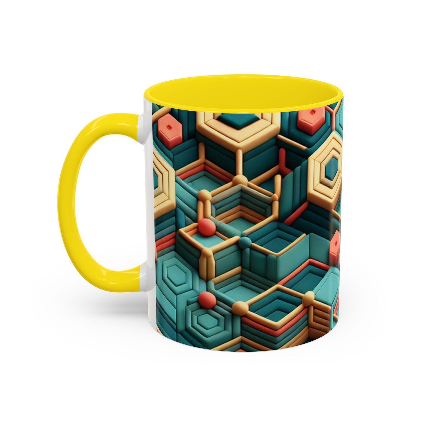 Geometric Pattern Coffee Mug | Unique Gift for Coffee Lovers | Stylish Drinkware for Home or Office | Decorative Mug | Modern Kitchen Decor