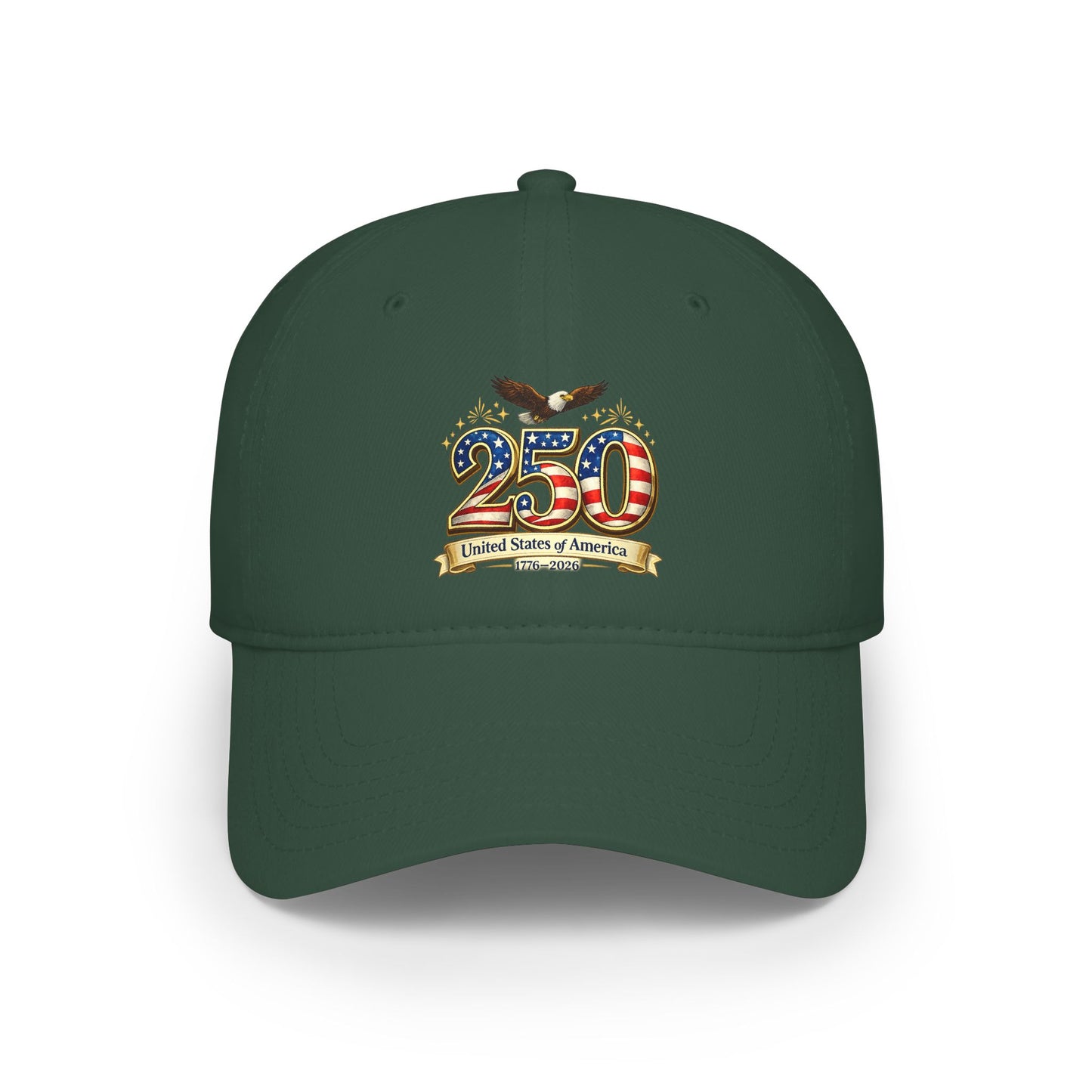 250th USA Anniversary Baseball Cap — Patriotic American Flag Design