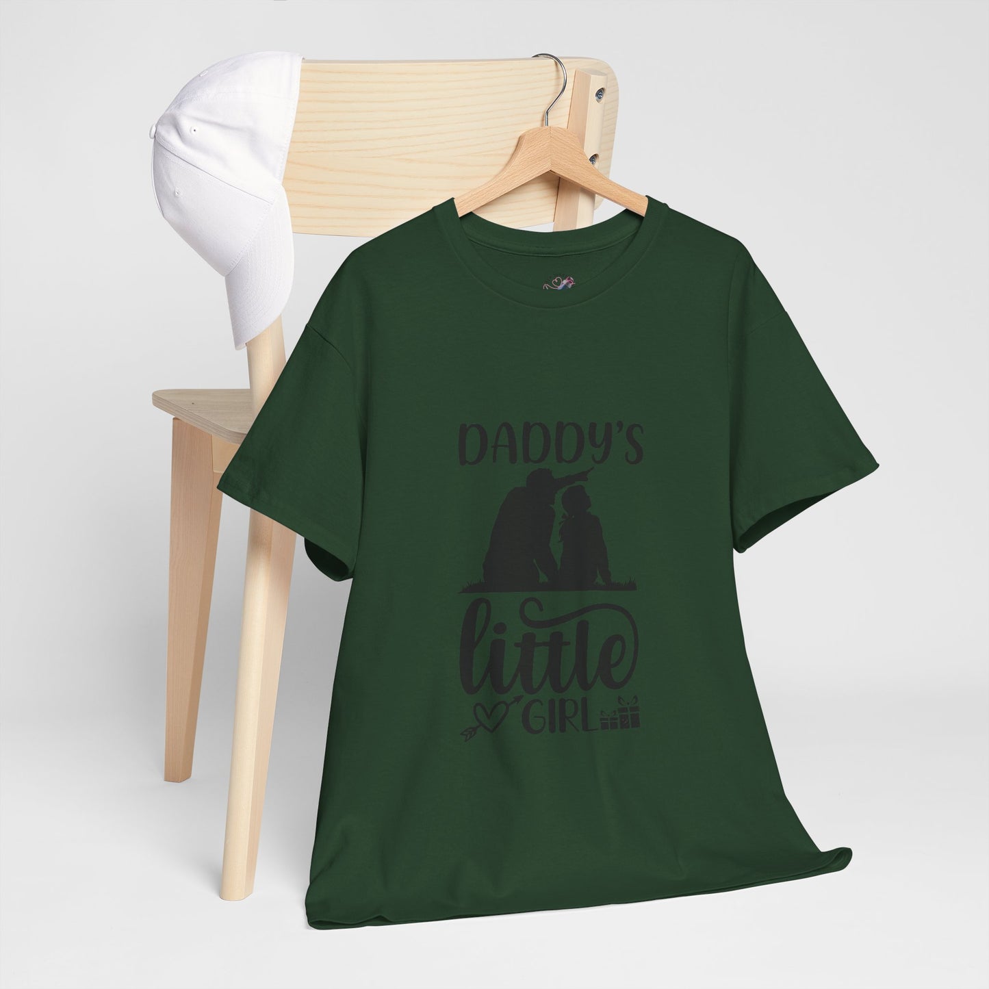 Daddy's Little Girl T-Shirt — Father Daughter Matching Tee, Cute Daddy's Little Girl Graphic Shirt for Dad Gifts & Family Photos