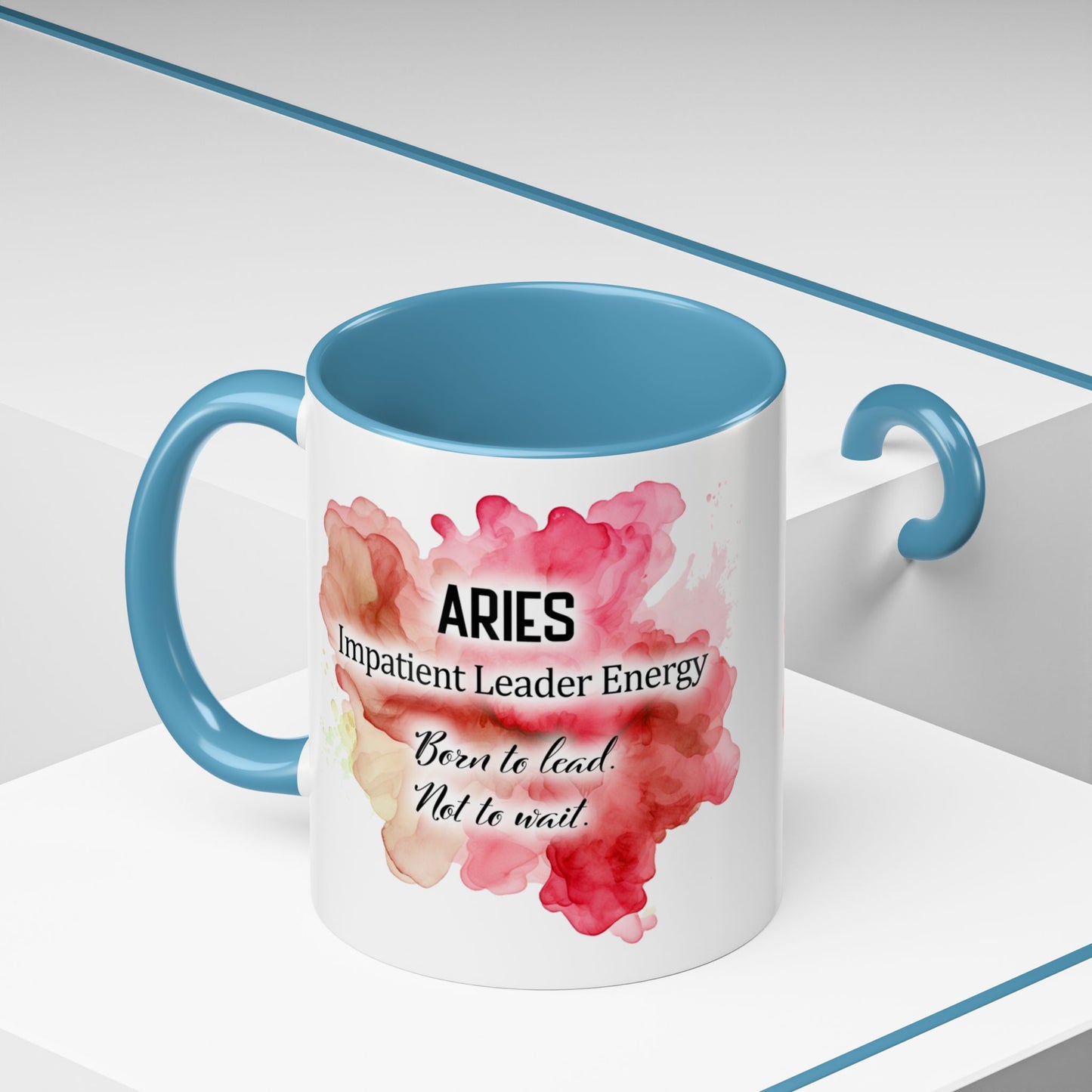 Aries Zodiac Coffee Mug — Fiery Horoscope Design (Mar 20–Apr 19)