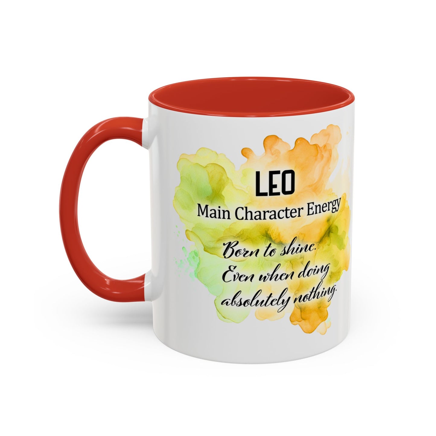 Leo Zodiac Coffee Mug — "I Am the Sun" Afro Woman Design (July 23–Aug 22)