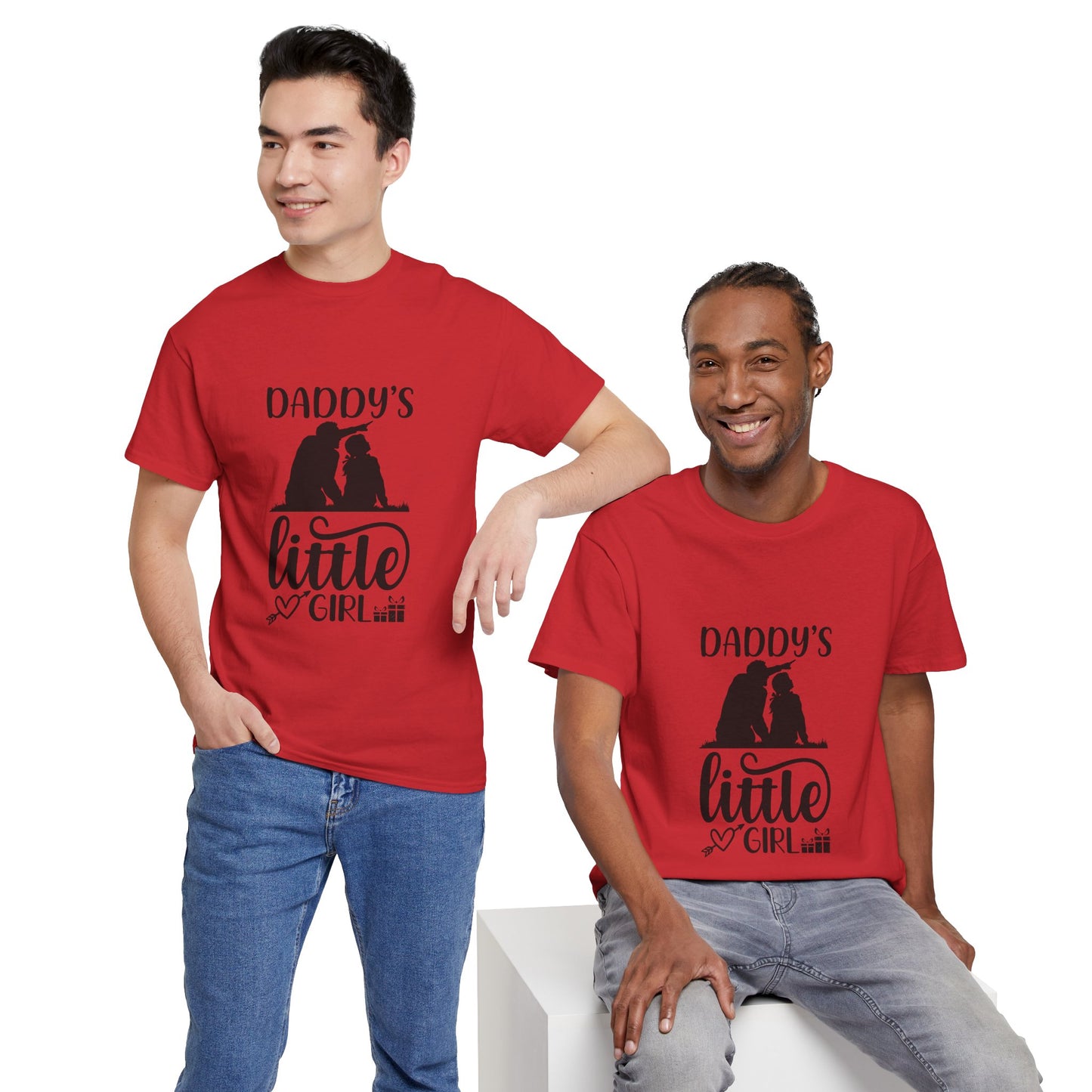 Daddy's Little Girl T-Shirt — Father Daughter Matching Tee, Cute Daddy's Little Girl Graphic Shirt for Dad Gifts & Family Photos
