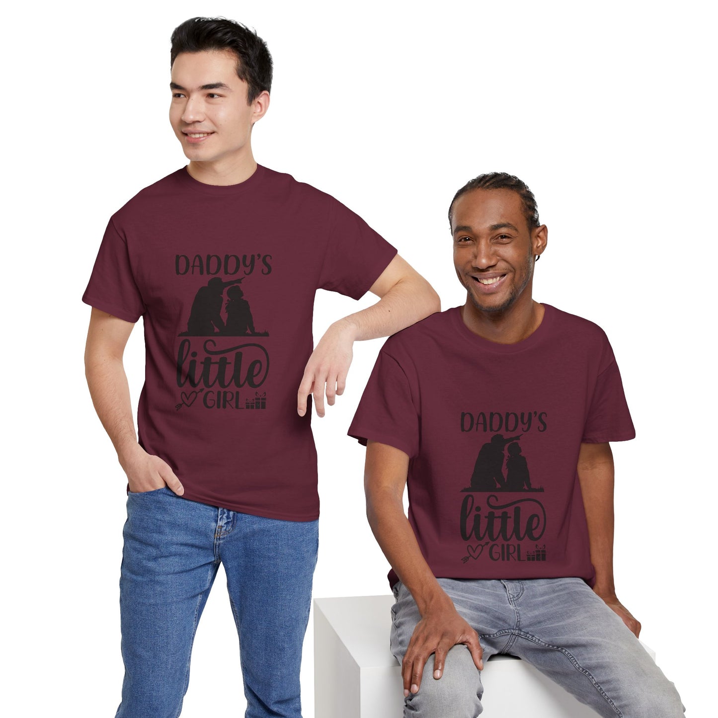 Daddy's Little Girl T-Shirt — Father Daughter Matching Tee, Cute Daddy's Little Girl Graphic Shirt for Dad Gifts & Family Photos