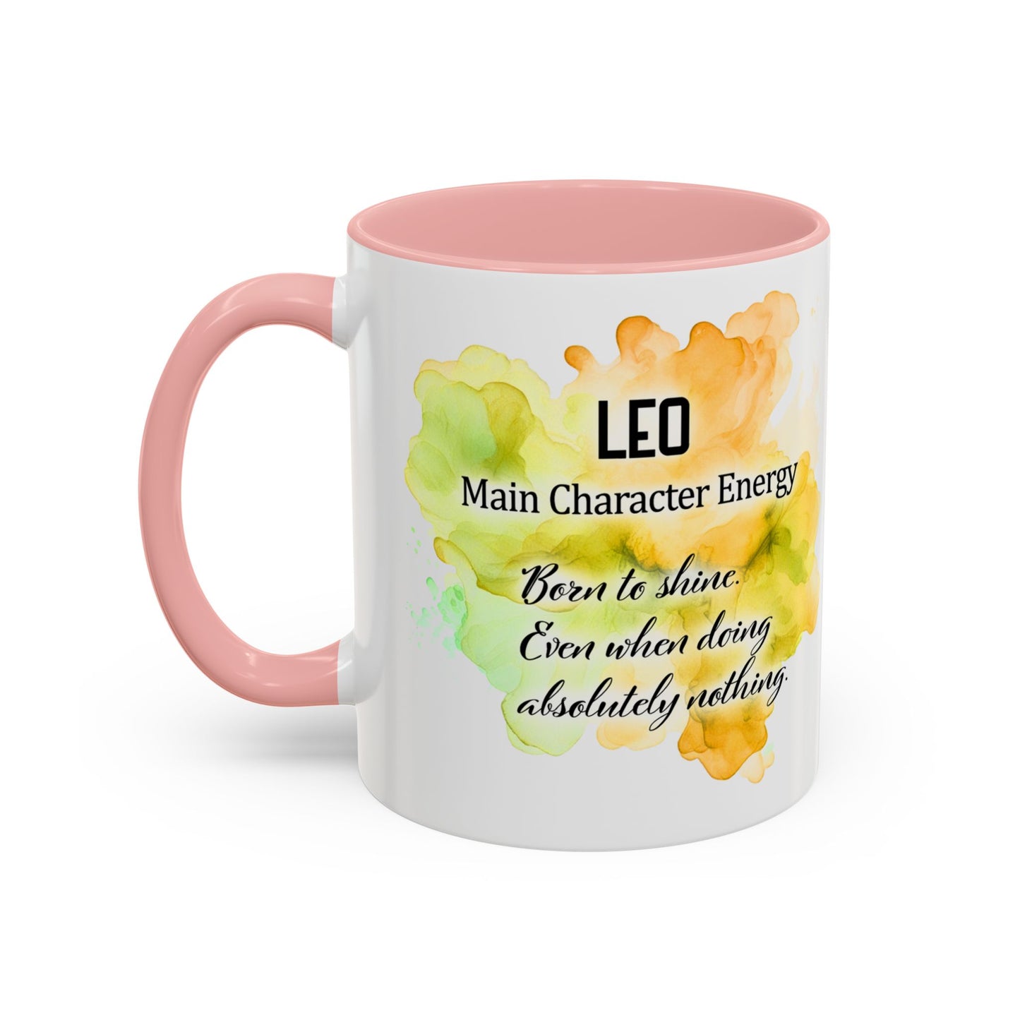Leo Zodiac Coffee Mug — "I Am the Sun" Afro Woman Design (July 23–Aug 22)