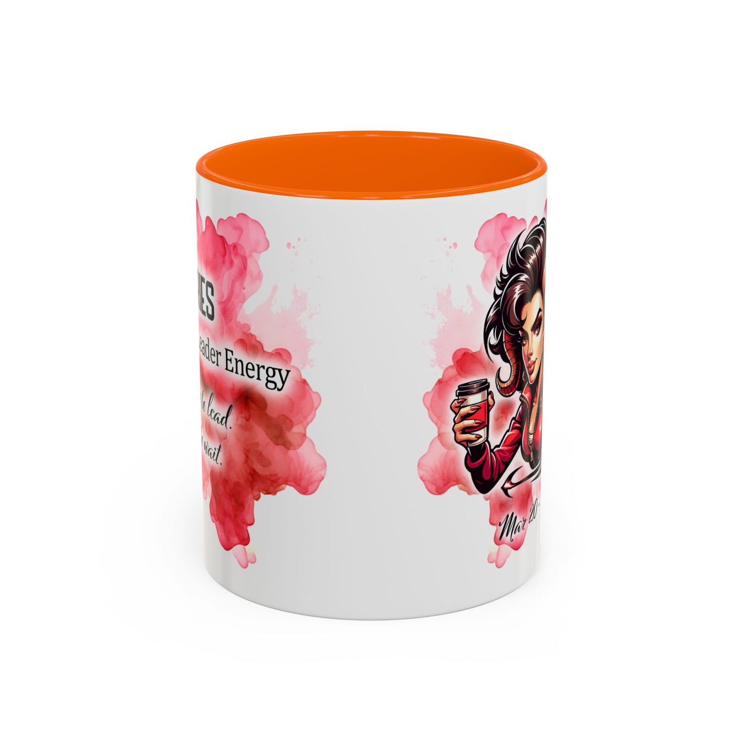 Aries Zodiac Coffee Mug — Fiery Horoscope Design (Mar 20–Apr 19)