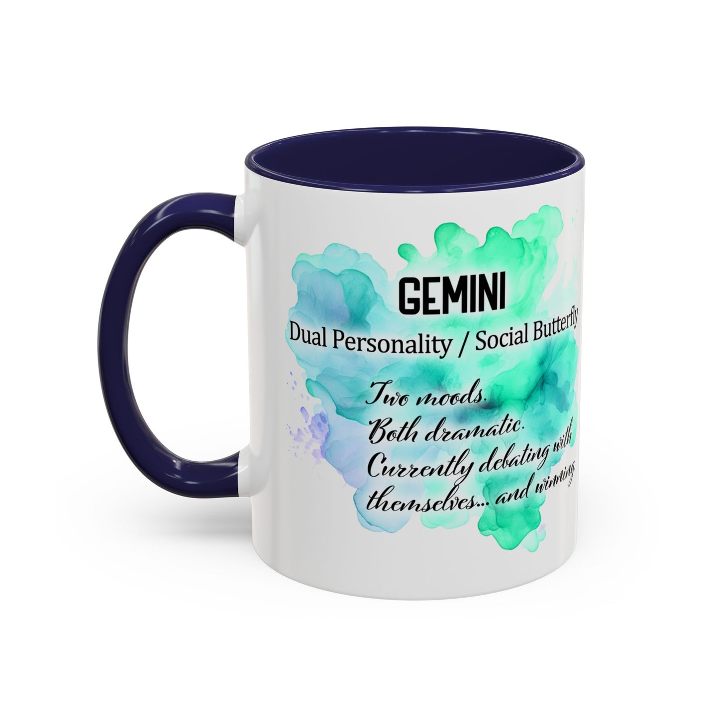 Gemini Zodiac Coffee Mug – May 21–June 20 Astrological Twin Design (Accent 11/15oz)