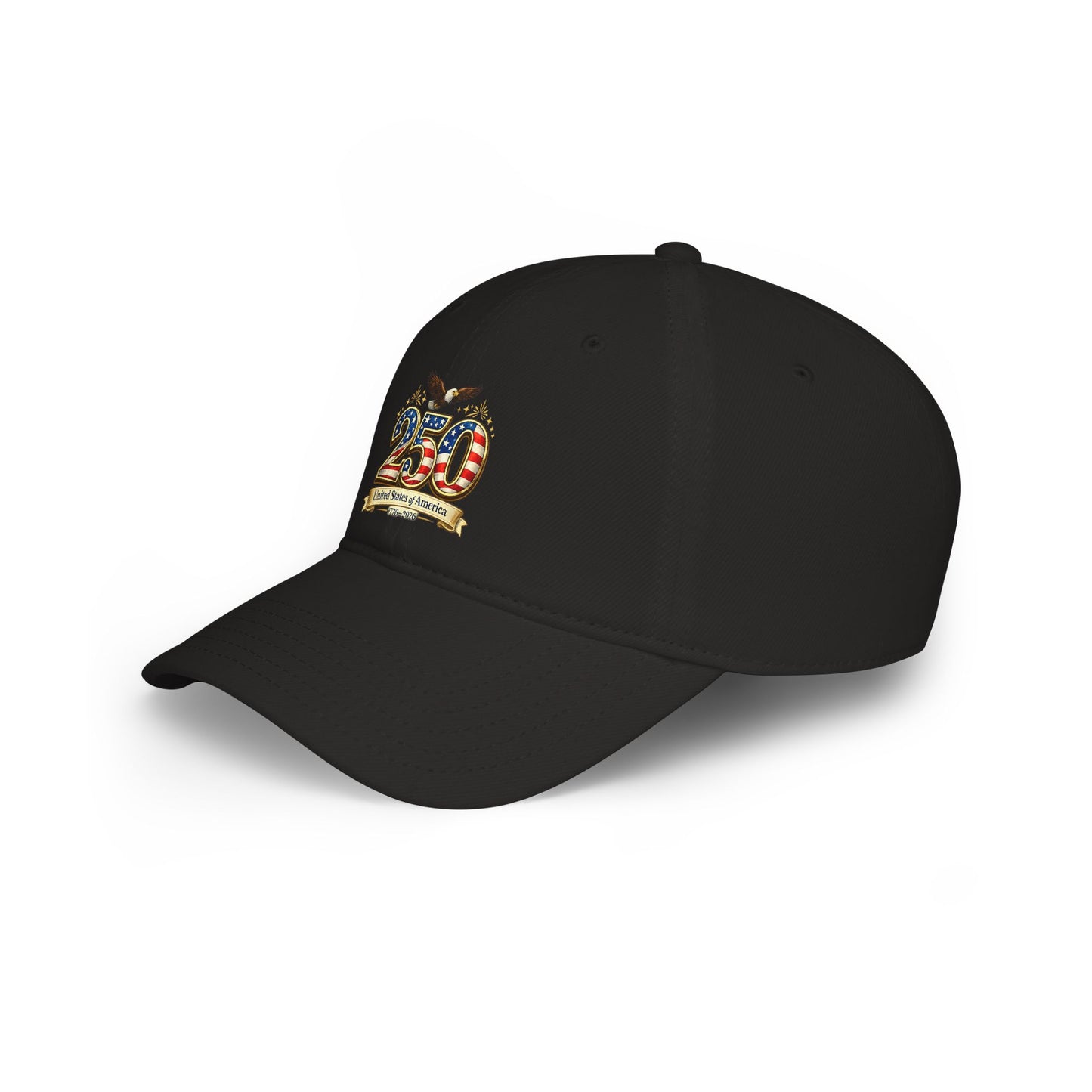 250th USA Anniversary Baseball Cap — Patriotic American Flag Design