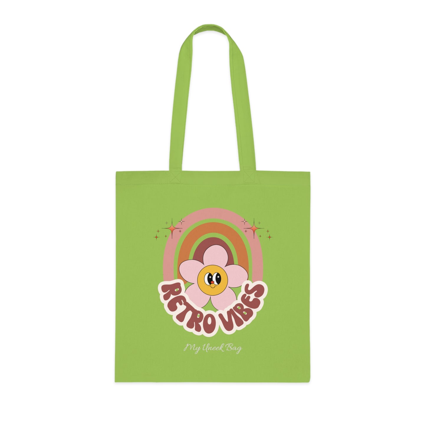 Retro Vibes Rainbow Tote