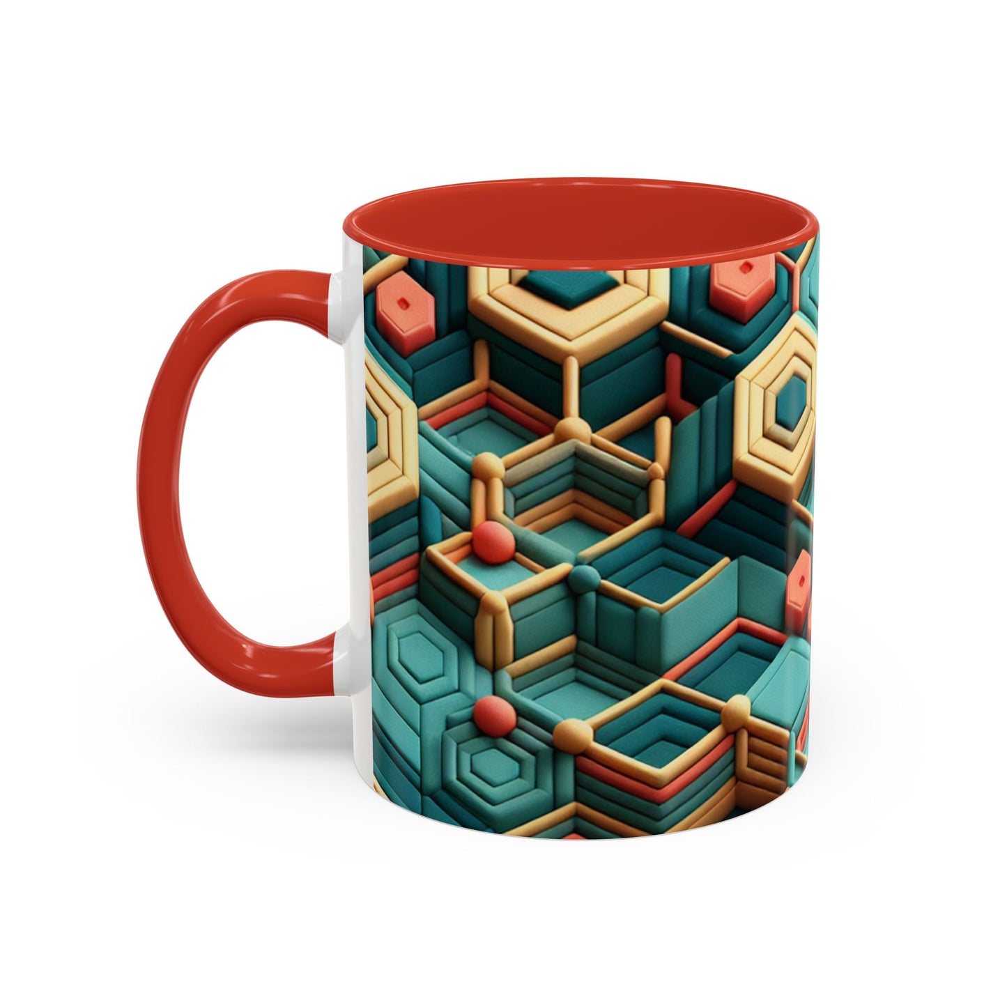Geometric Pattern Coffee Mug | Unique Gift for Coffee Lovers | Stylish Drinkware for Home or Office | Decorative Mug | Modern Kitchen Decor
