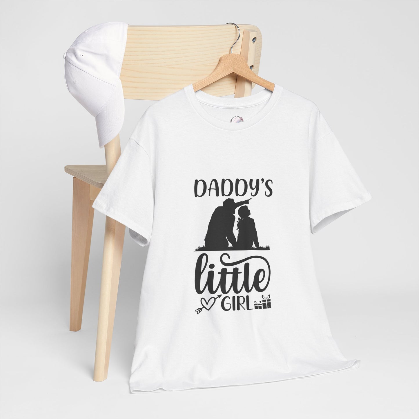 Daddy's Little Girl T-Shirt — Father Daughter Matching Tee, Cute Daddy's Little Girl Graphic Shirt for Dad Gifts & Family Photos