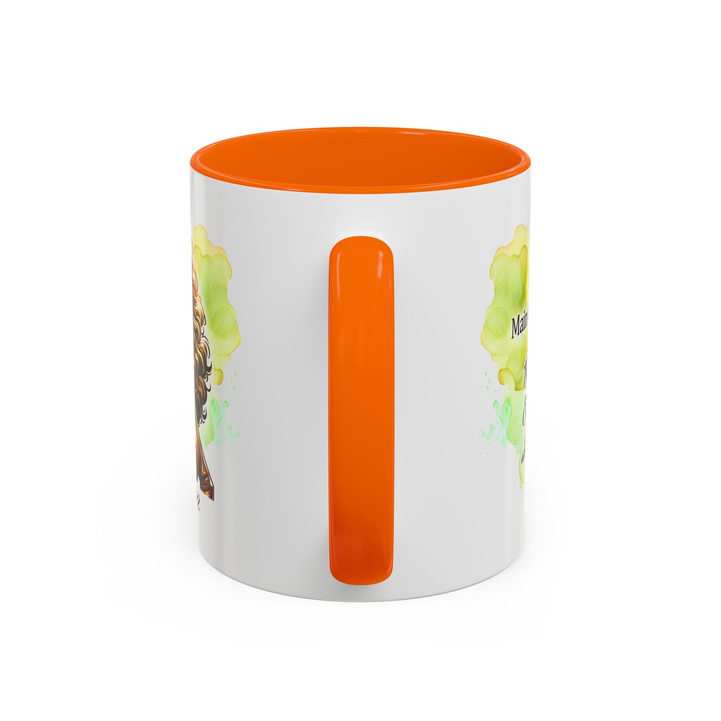 Leo Zodiac Coffee Mug — "I Am the Sun" Afro Woman Design (July 23–Aug 22)