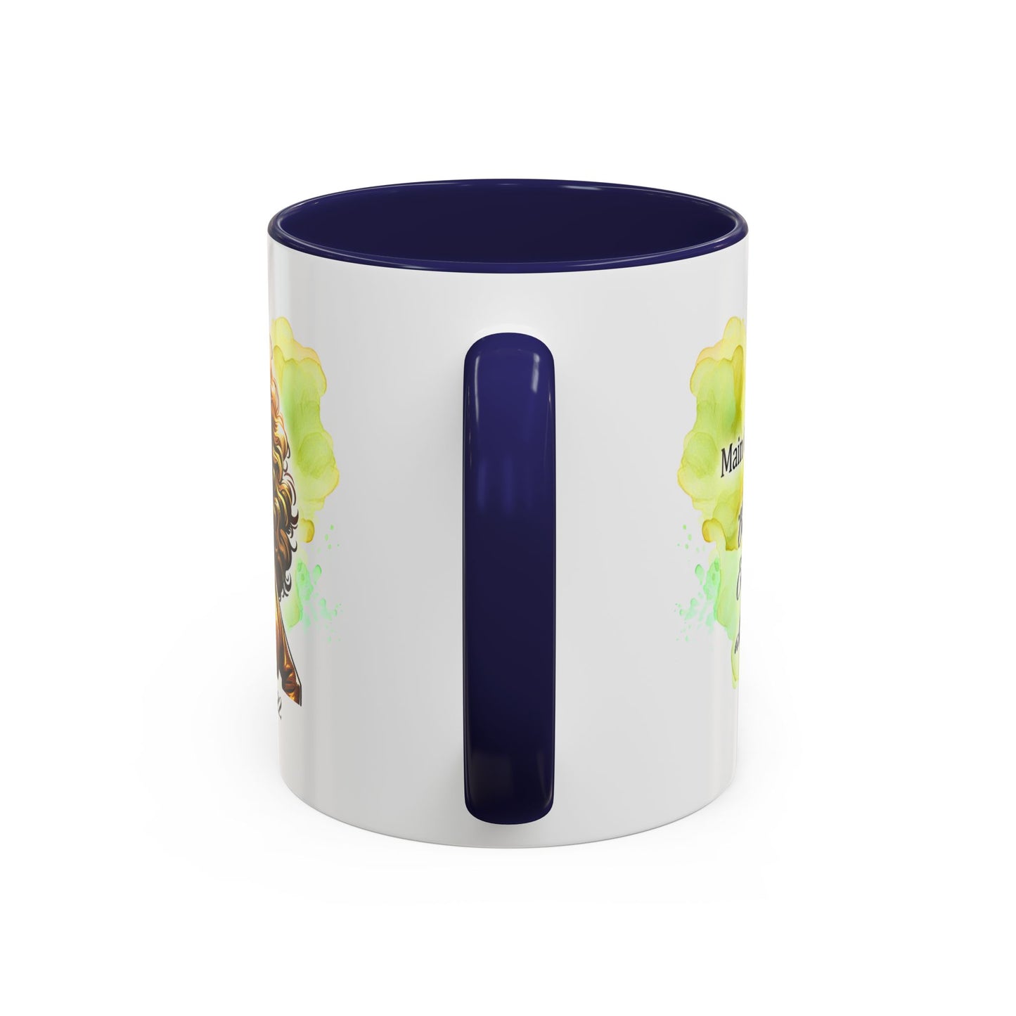 Leo Zodiac Coffee Mug — "I Am the Sun" Afro Woman Design (July 23–Aug 22)