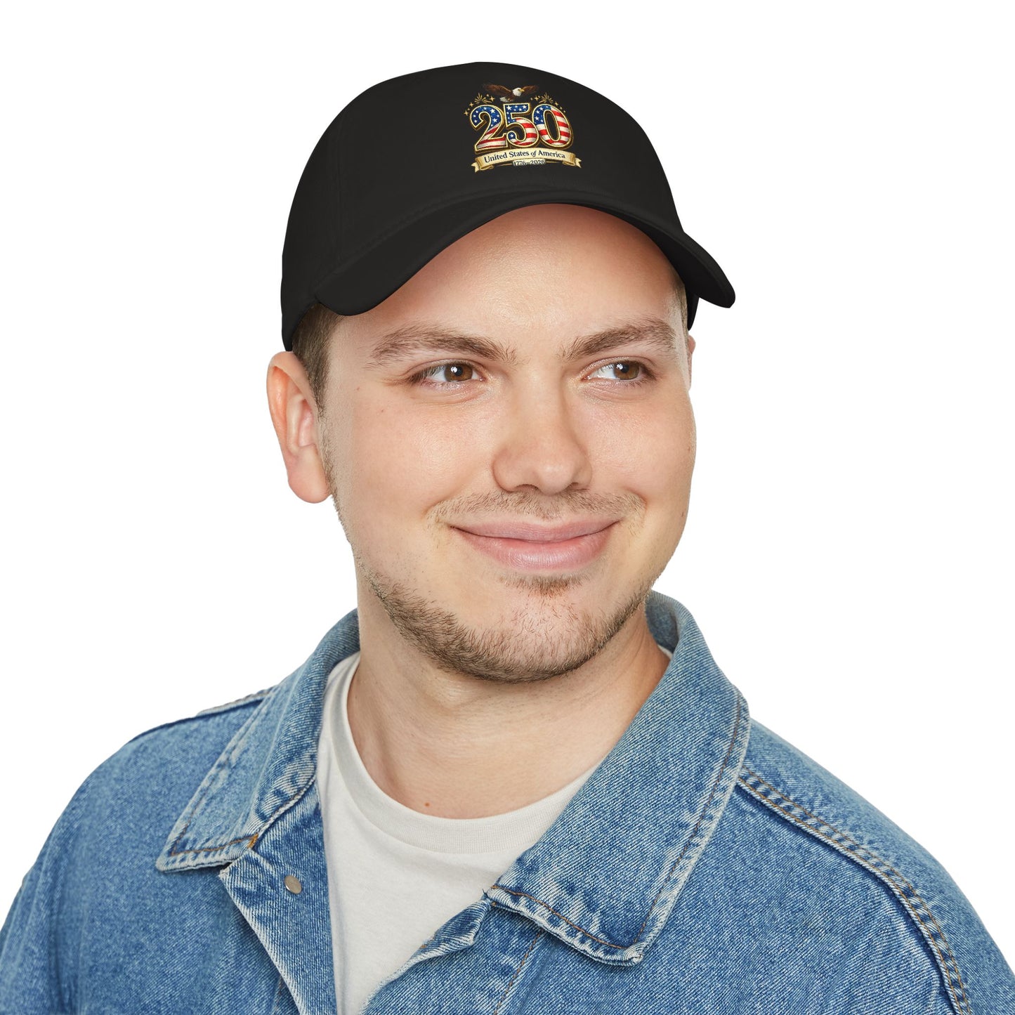 250th USA Anniversary Baseball Cap — Patriotic American Flag Design