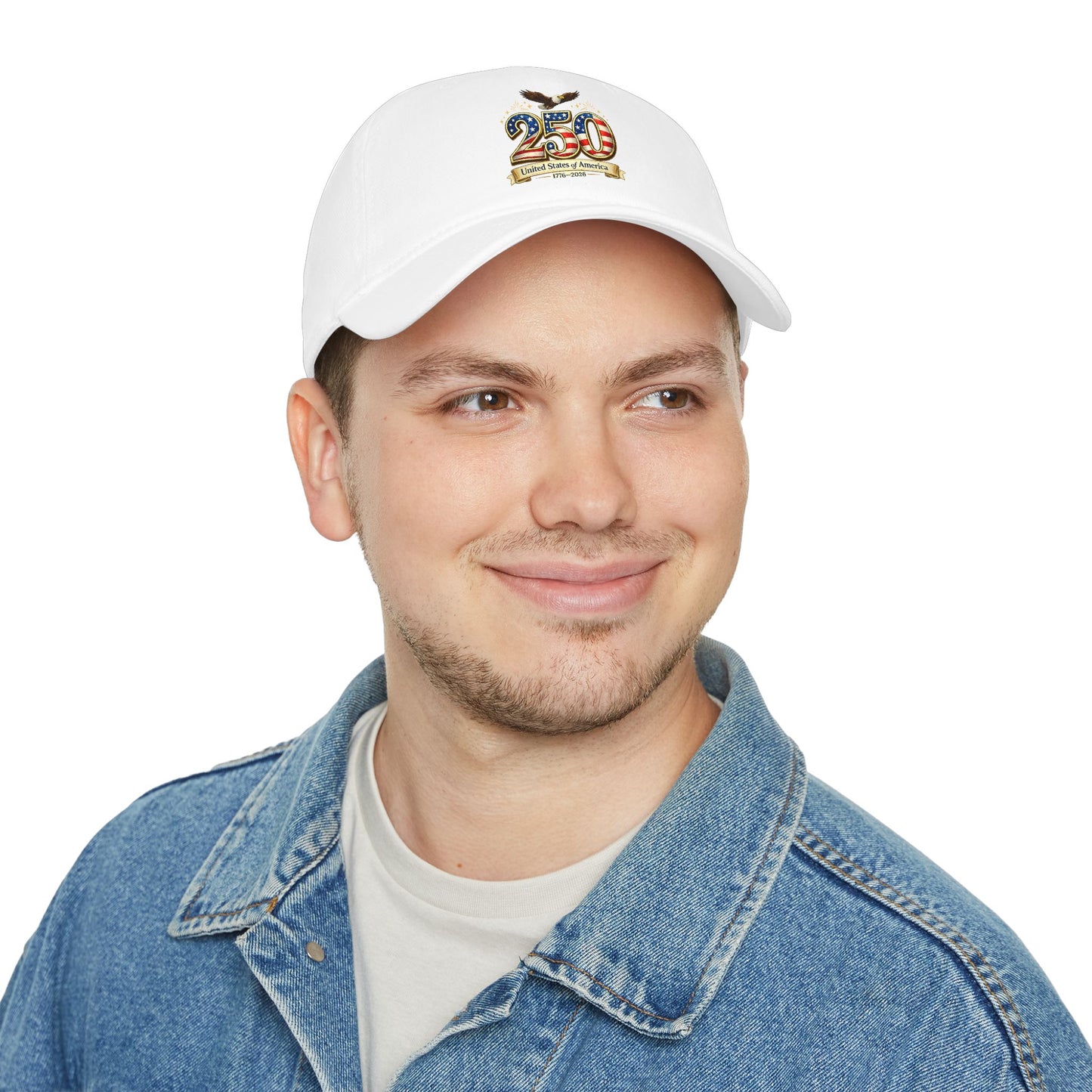 250th USA Anniversary Baseball Cap — Patriotic American Flag Design