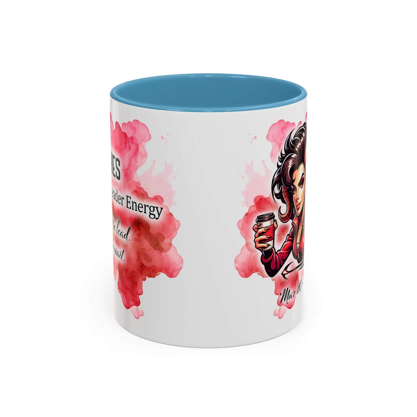 Aries Zodiac Coffee Mug — Fiery Horoscope Design (Mar 20–Apr 19)