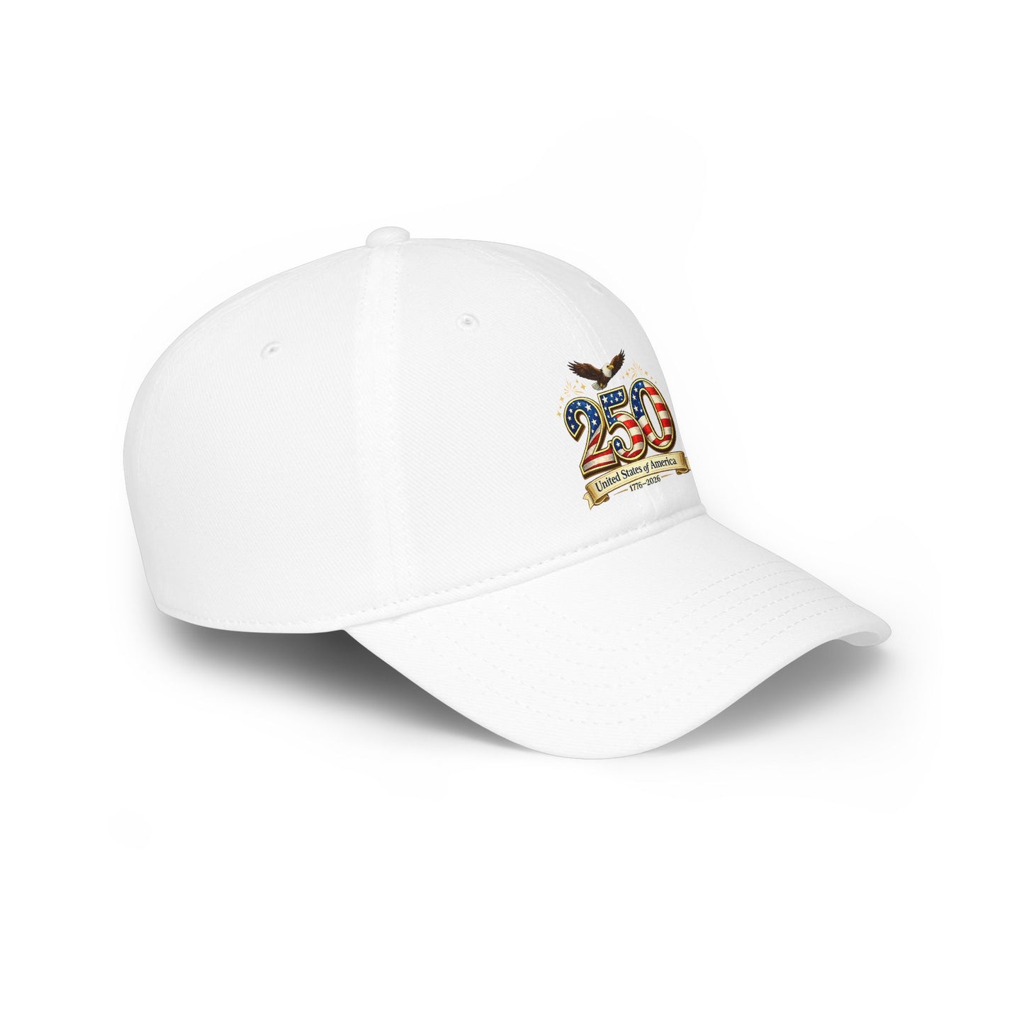 250th USA Anniversary Baseball Cap — Patriotic American Flag Design