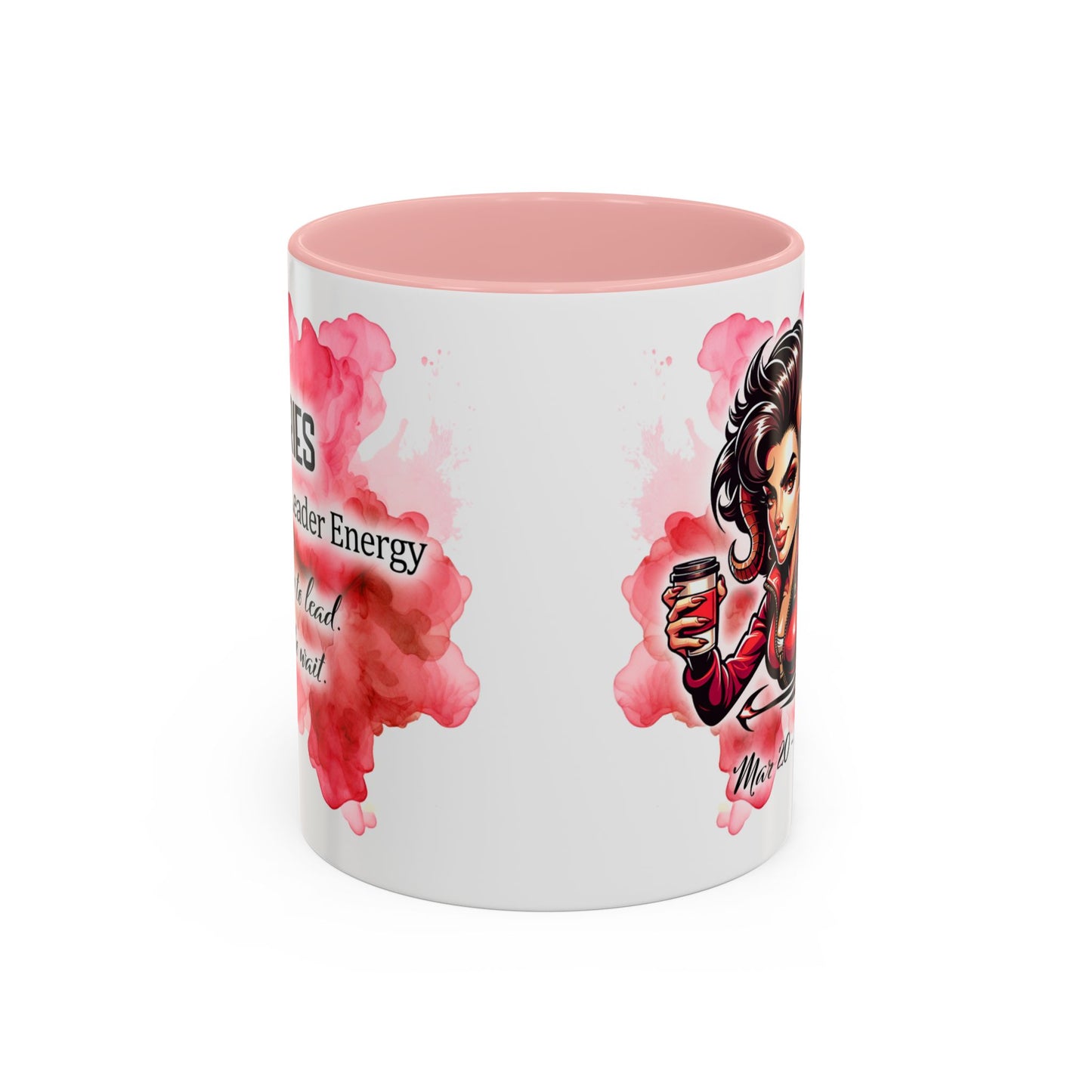 Aries Zodiac Coffee Mug — Fiery Horoscope Design (Mar 20–Apr 19)