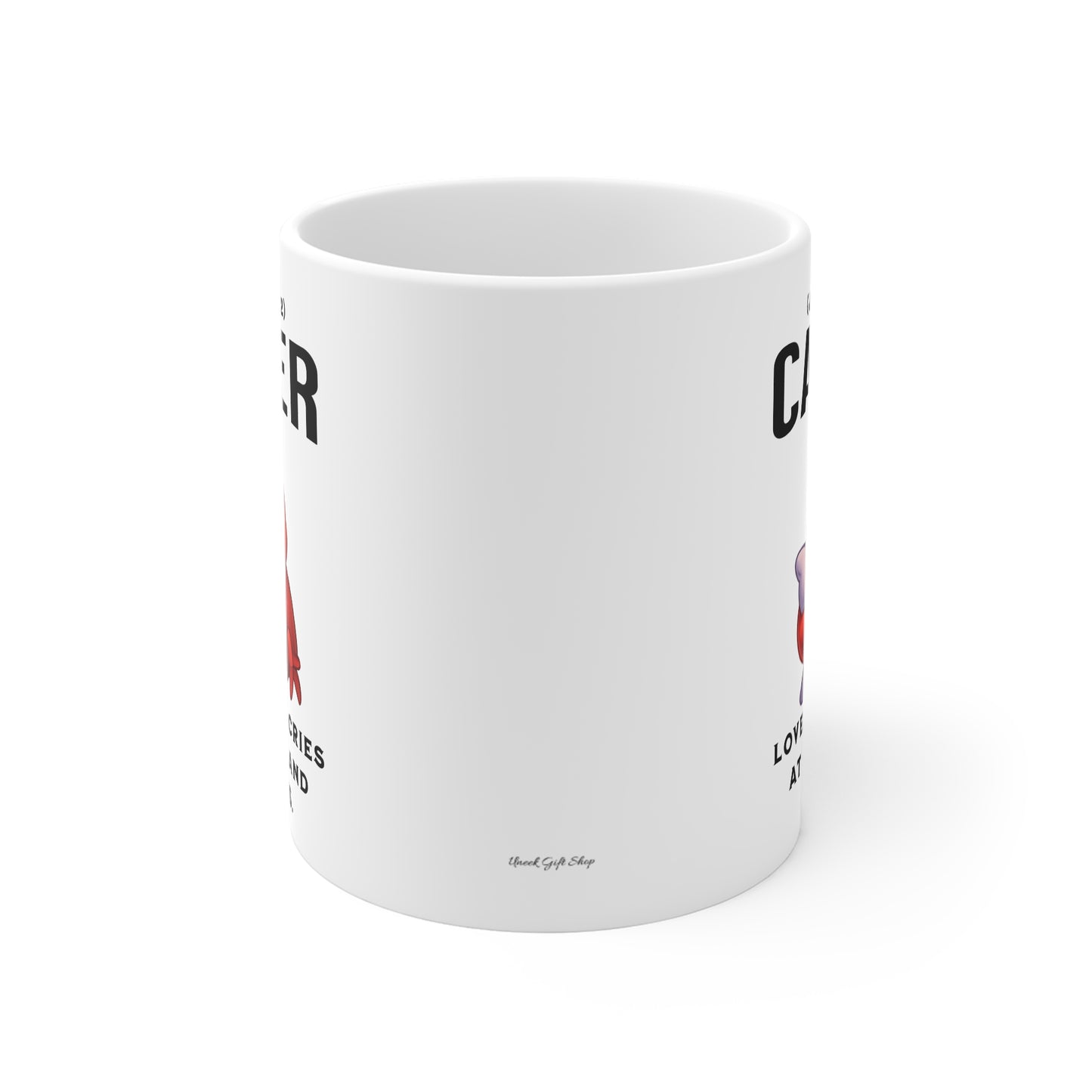Cancer Zodiac Mug — Cute Crying Crab Astrology Coffee Cup (Jun 21–Jul 22)