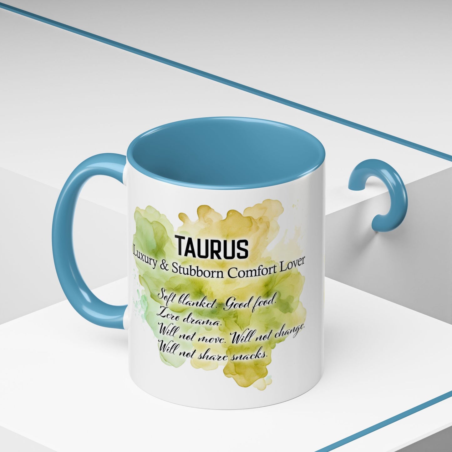 Taurus Coffee Mug — Zodiac Horoscope Mug with 'Apr 20 - May 20' Illustration