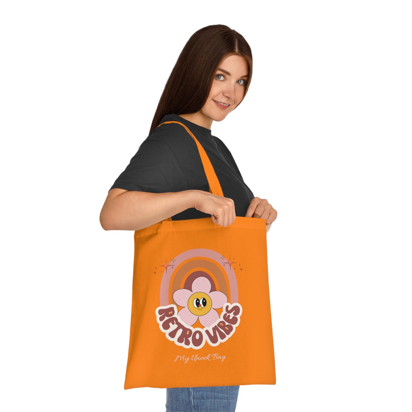 Retro Vibes Rainbow Tote