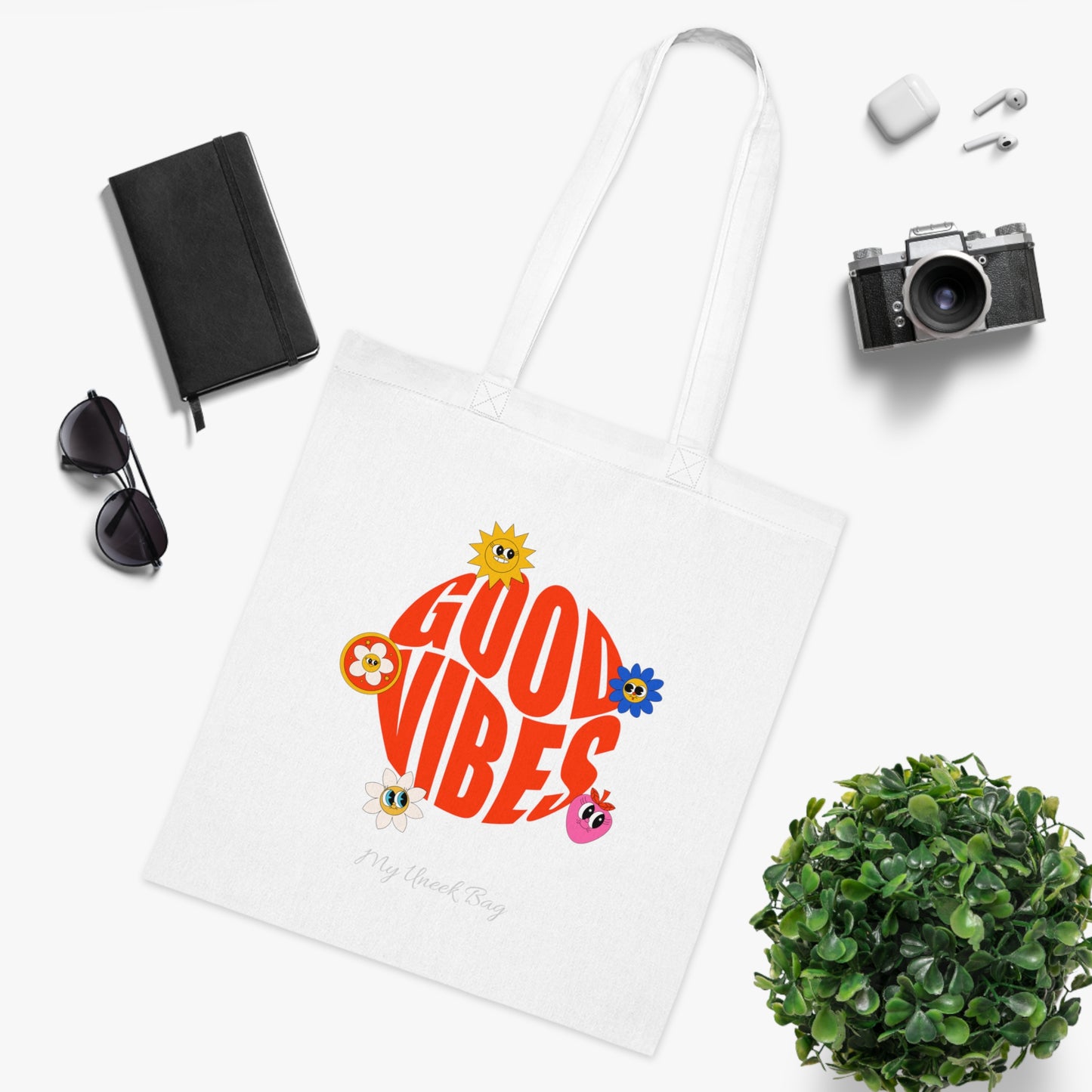 Good Vibes Cotton Tote Bag