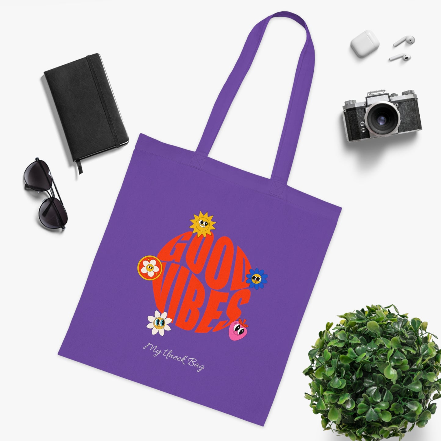 Good Vibes Cotton Tote Bag
