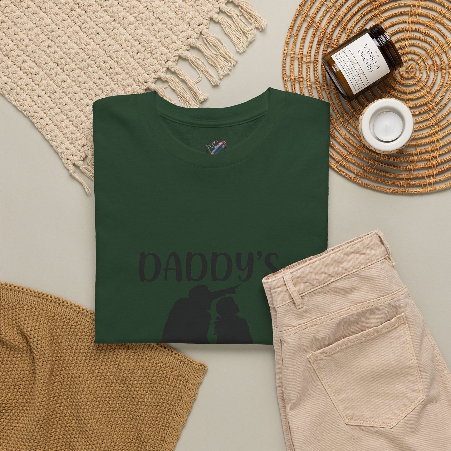 Daddy's Little Girl T-Shirt — Father Daughter Matching Tee, Cute Daddy's Little Girl Graphic Shirt for Dad Gifts & Family Photos
