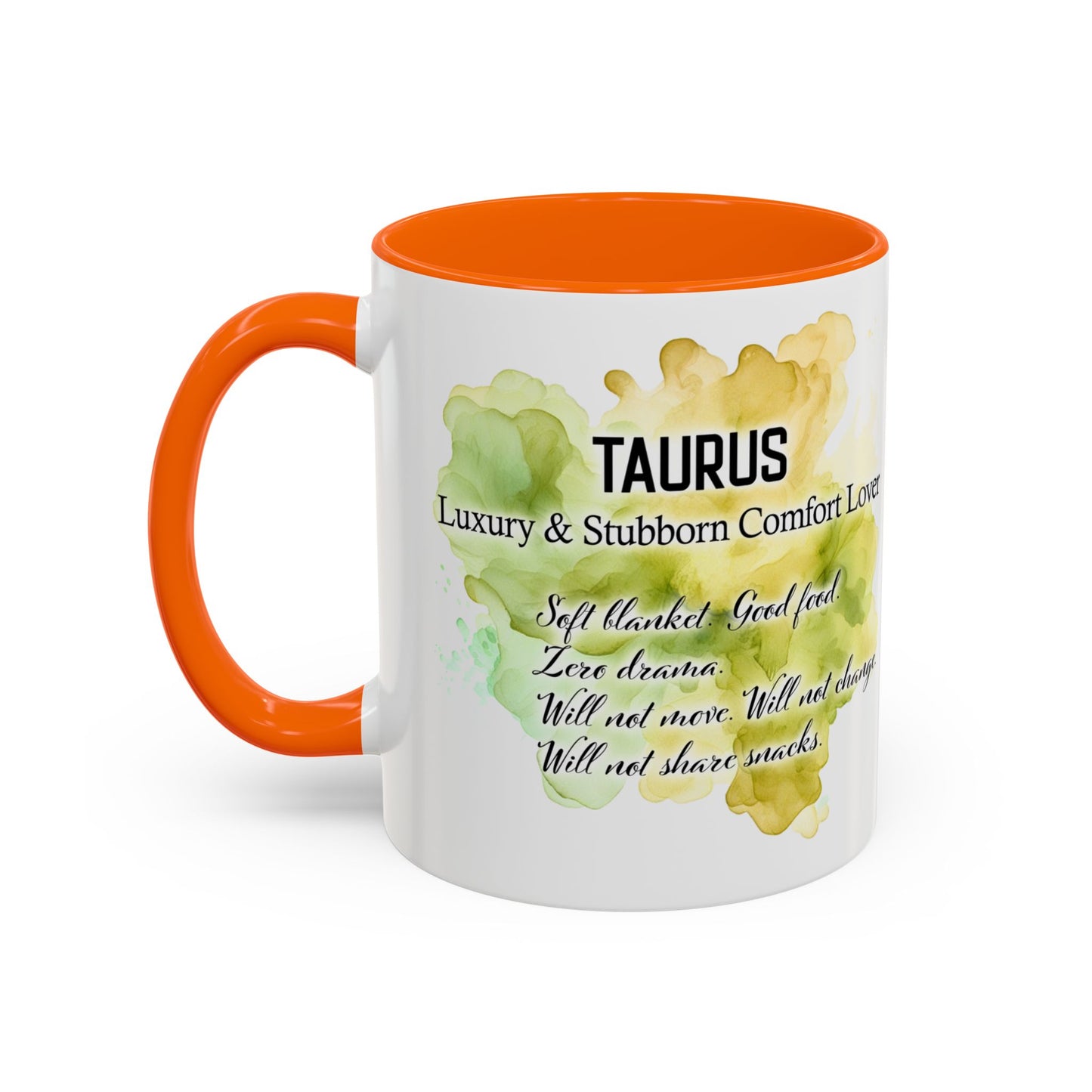 Taurus Coffee Mug — Zodiac Horoscope Mug with 'Apr 20 - May 20' Illustration
