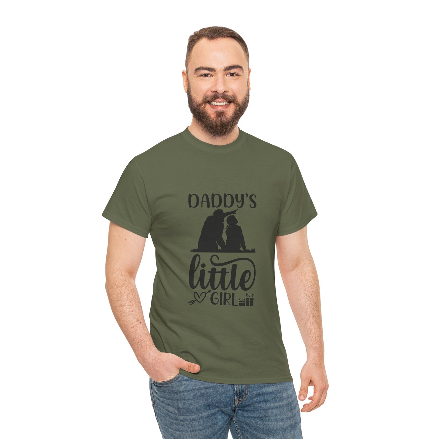 Daddy's Little Girl T-Shirt — Father Daughter Matching Tee, Cute Daddy's Little Girl Graphic Shirt for Dad Gifts & Family Photos
