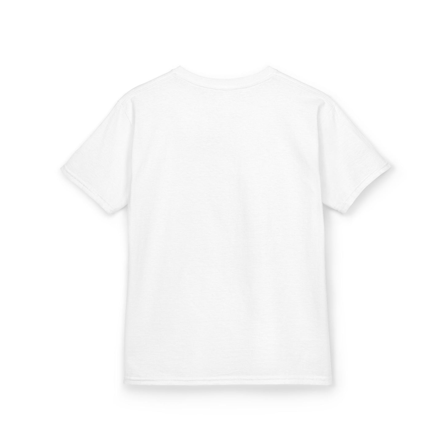Kids Tee — Cute Patriotic Girl with Stars & Balloons (4th of July)
