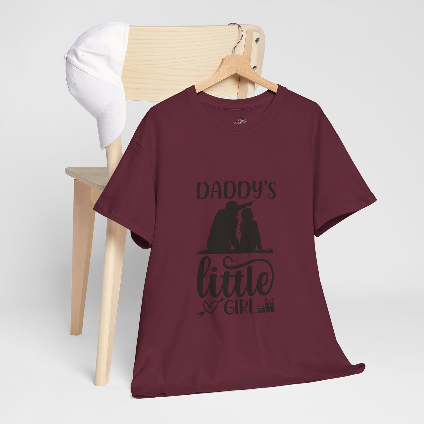 Daddy's Little Girl T-Shirt — Father Daughter Matching Tee, Cute Daddy's Little Girl Graphic Shirt for Dad Gifts & Family Photos