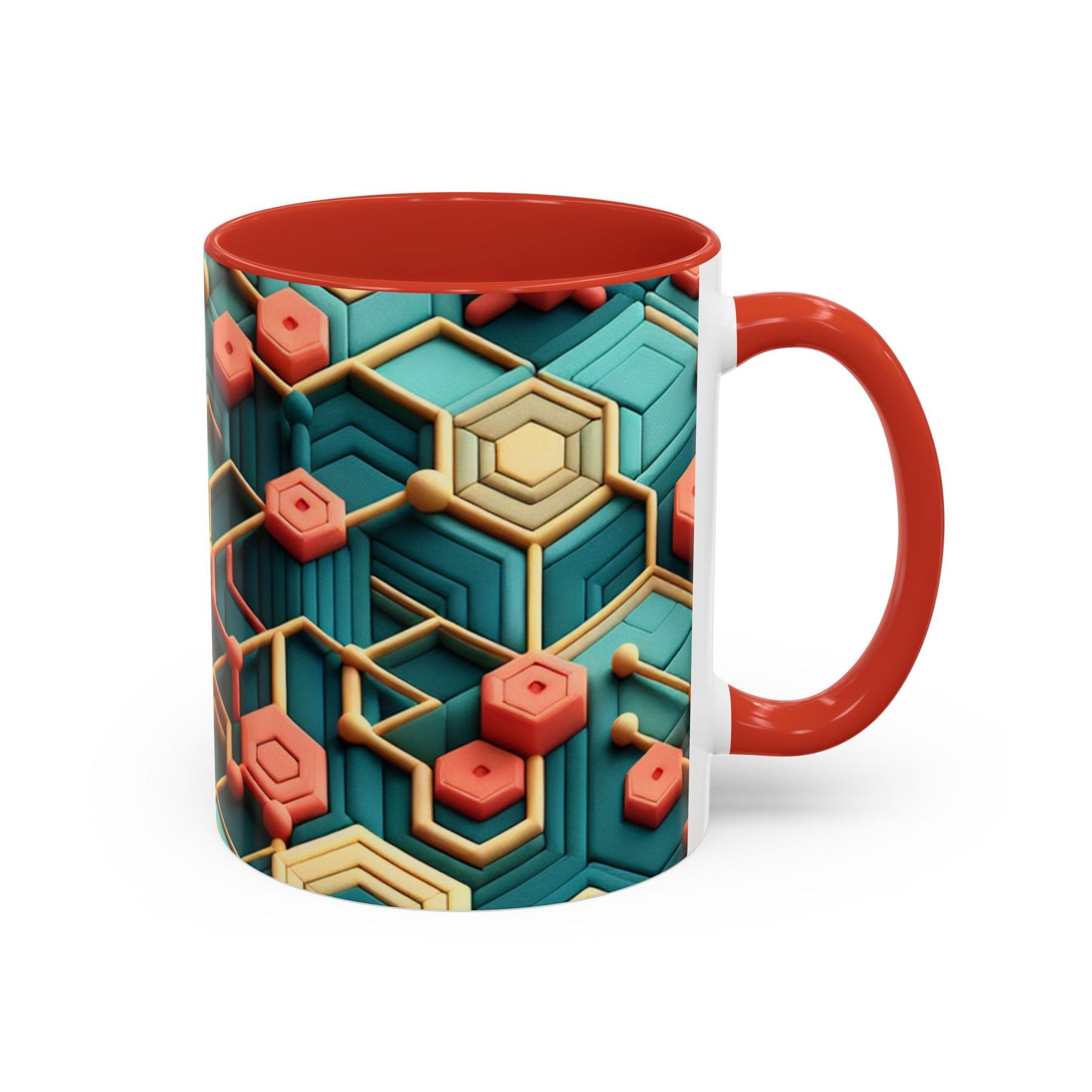 Geometric Pattern Coffee Mug | Unique Gift for Coffee Lovers | Stylish Drinkware for Home or Office | Decorative Mug | Modern Kitchen Decor
