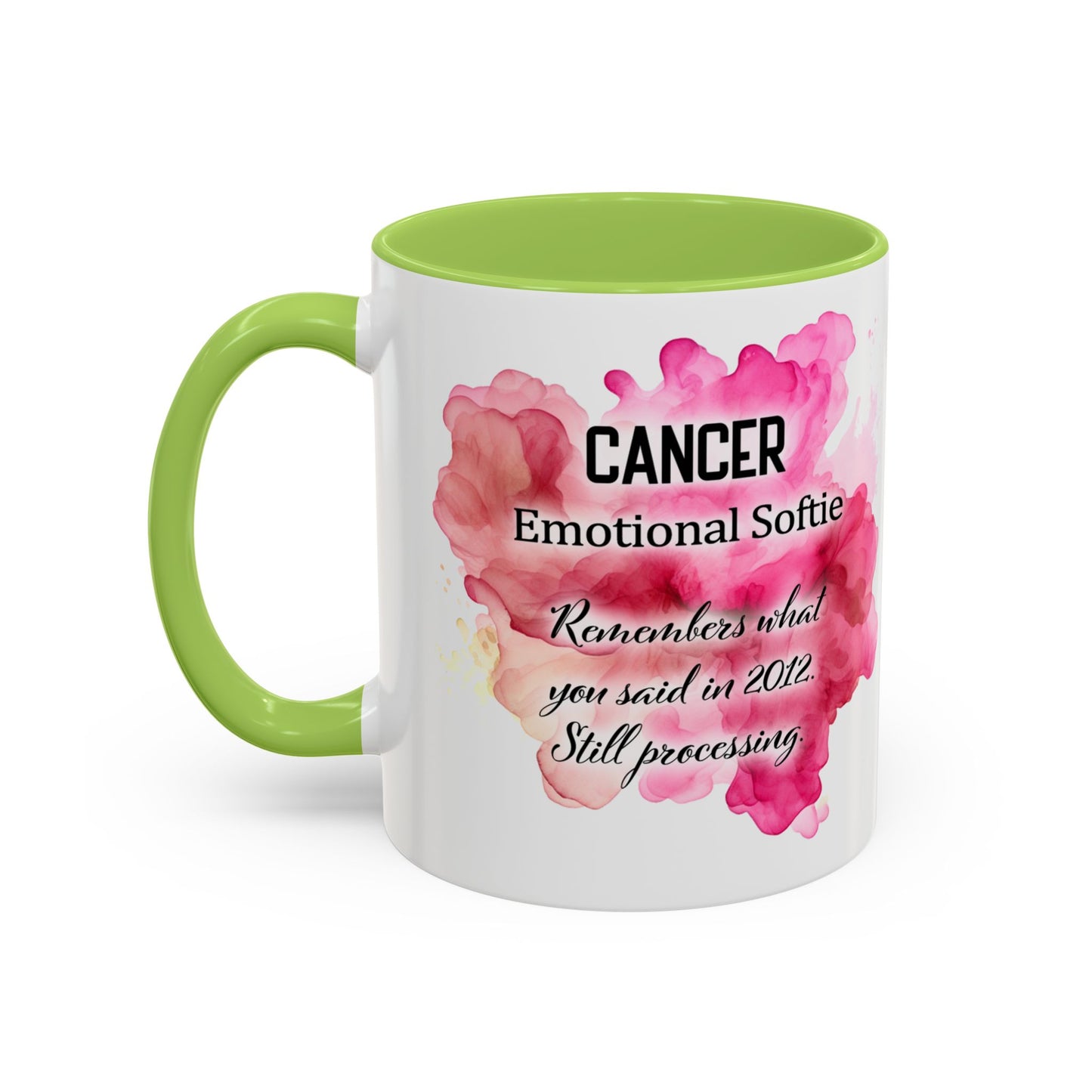 Cancer Zodiac Coffee Mug — Bold Pink Horoscope Design (Jun 21–Jul 22)